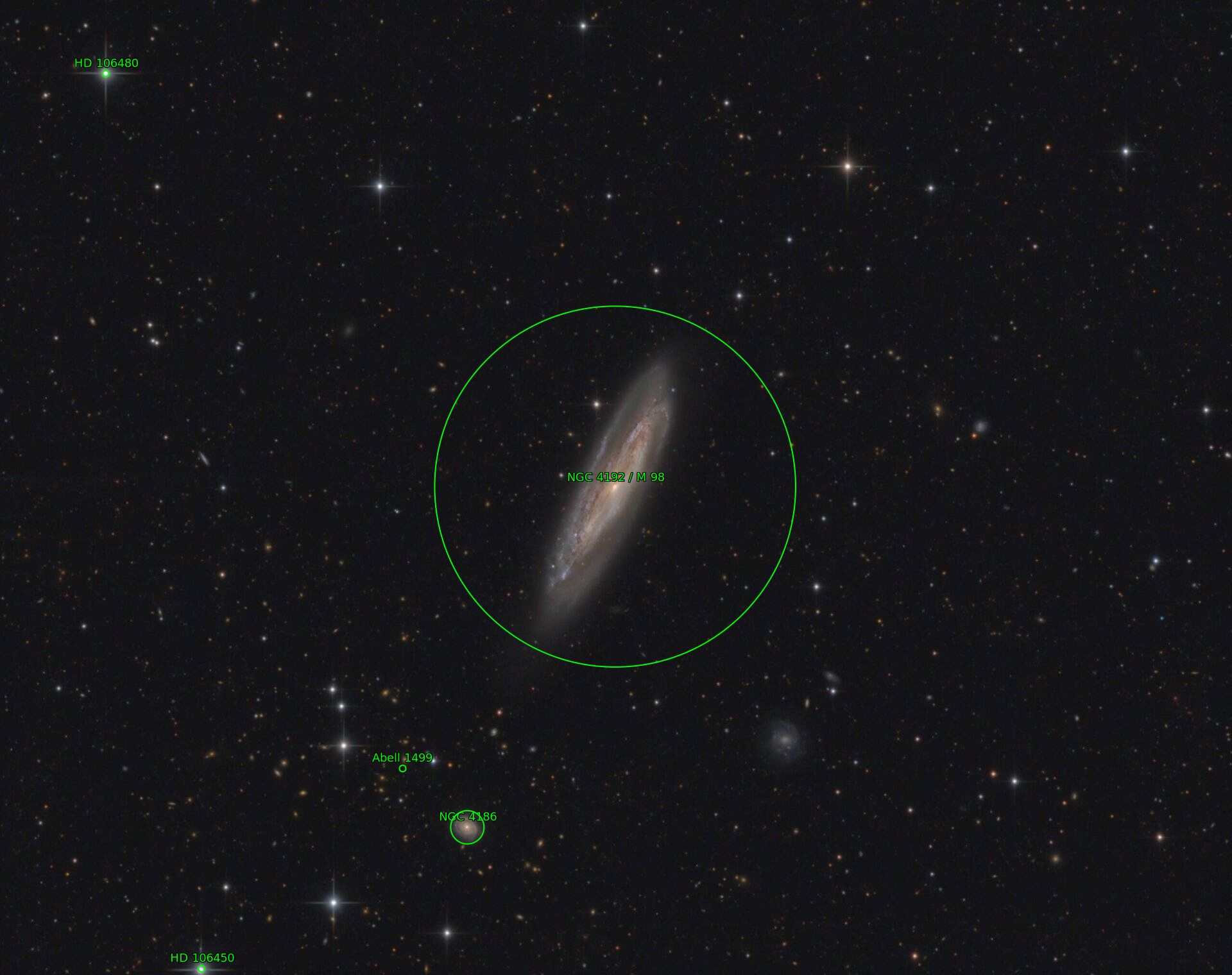 Sternkarten-Overlay (Astrometry.net)