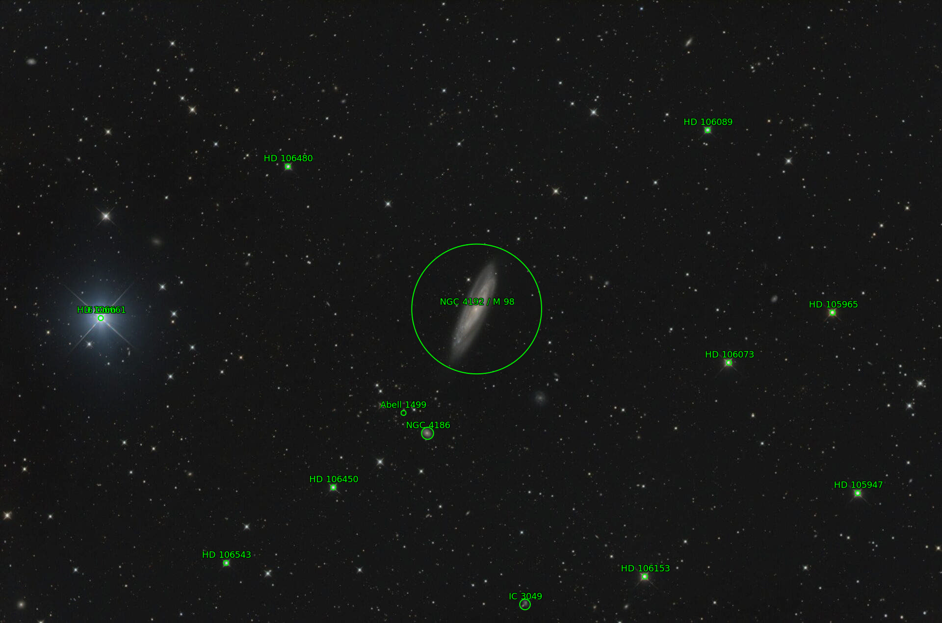 Sternkarten-Overlay (Astrometry.net)