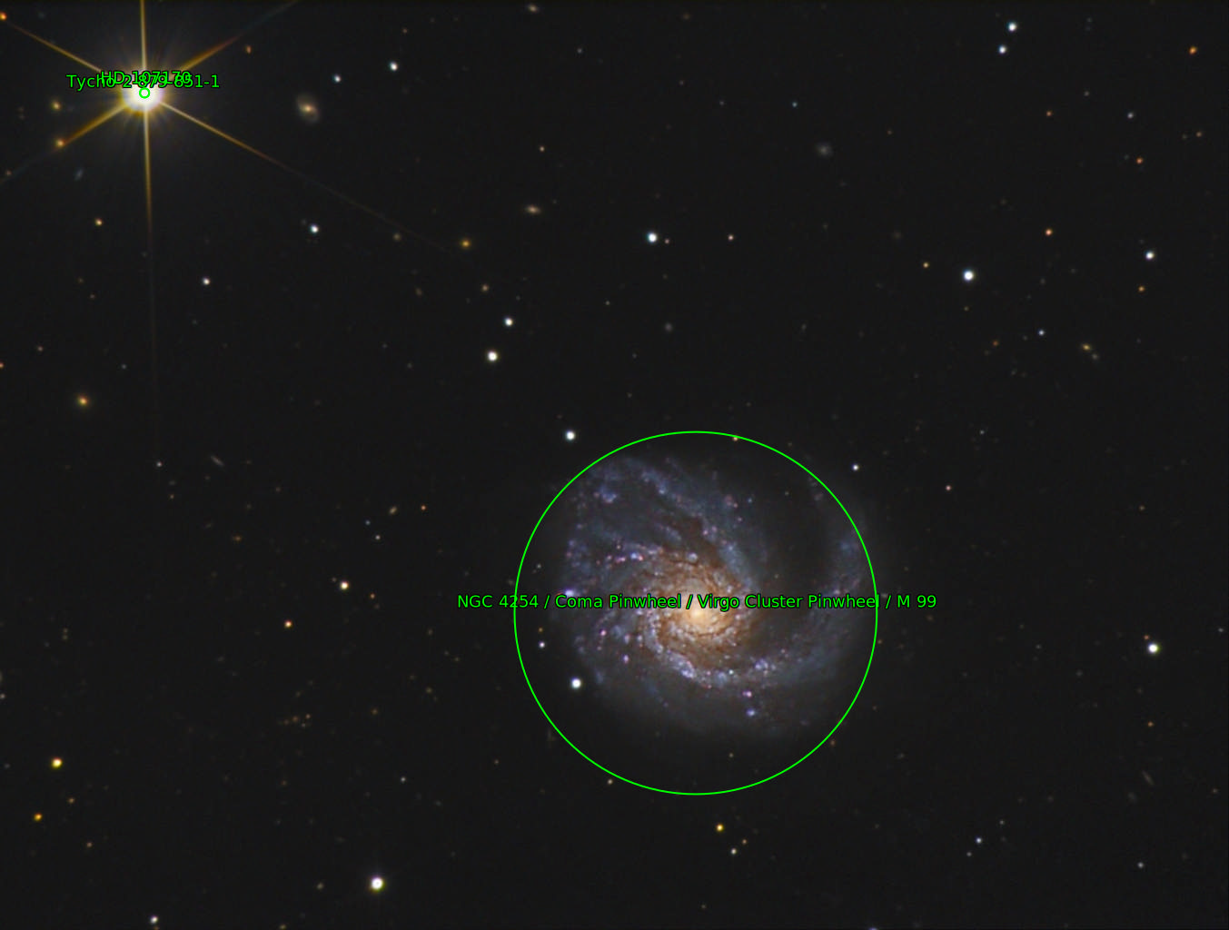 Sternkarten-Overlay (Astrometry.net)