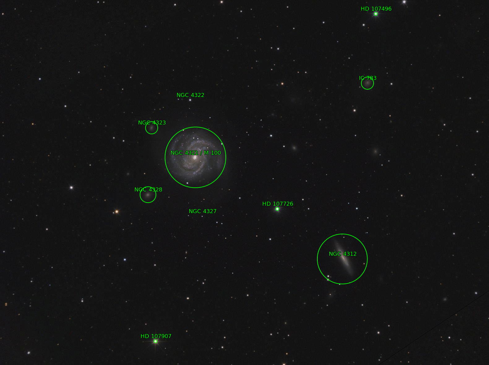 Sternkarten-Overlay (Astrometry.net)