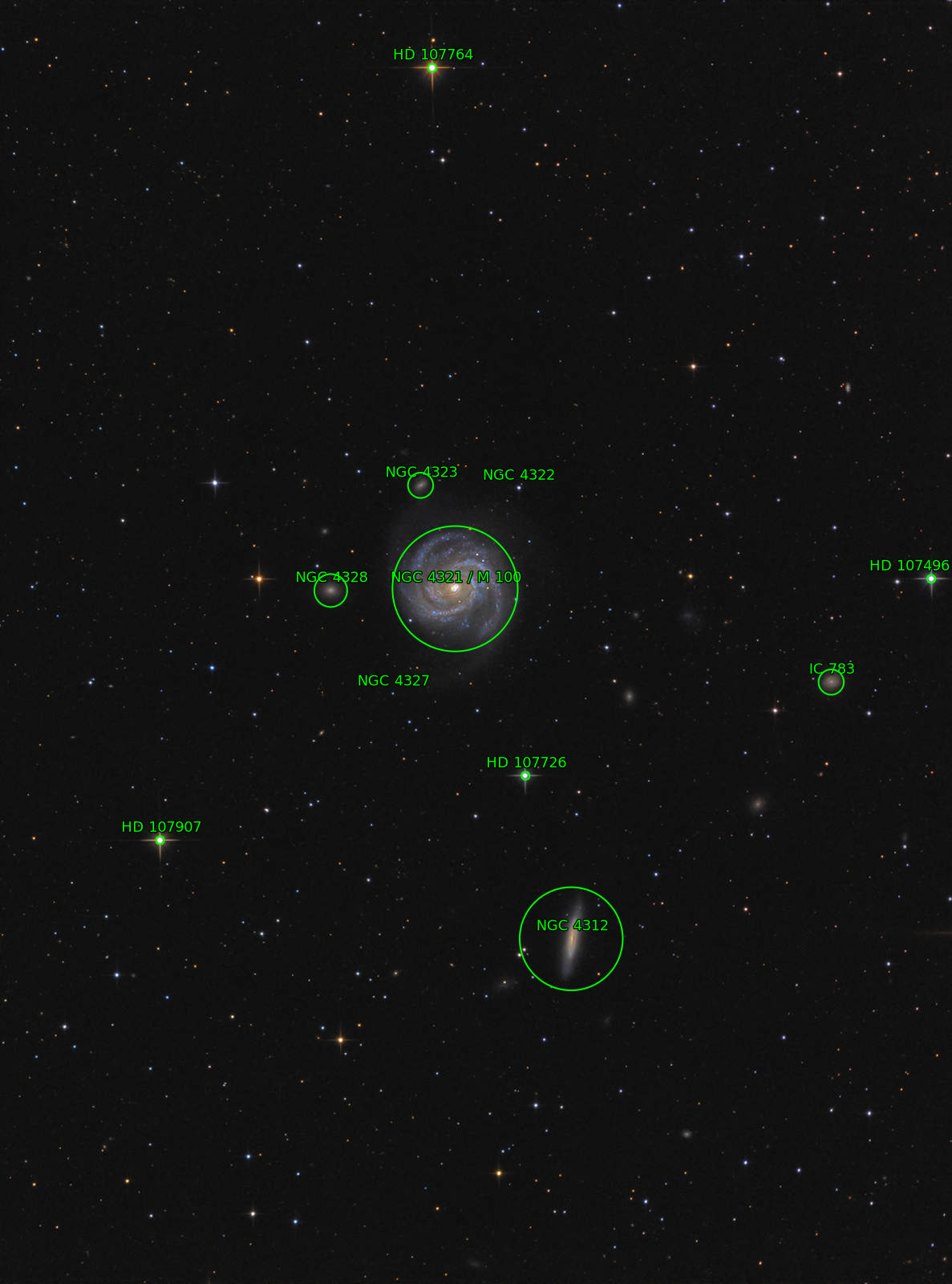 Sternkarten-Overlay (Astrometry.net)