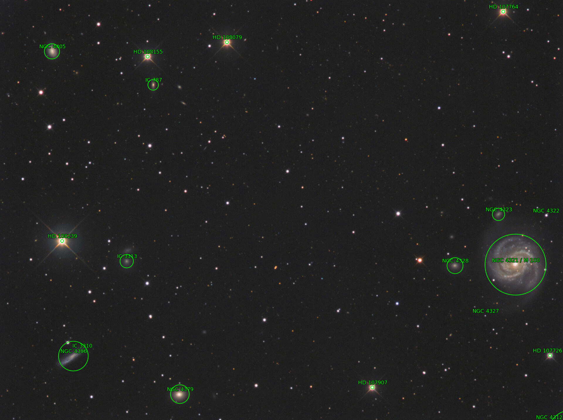 Sternkarten-Overlay (Astrometry.net)