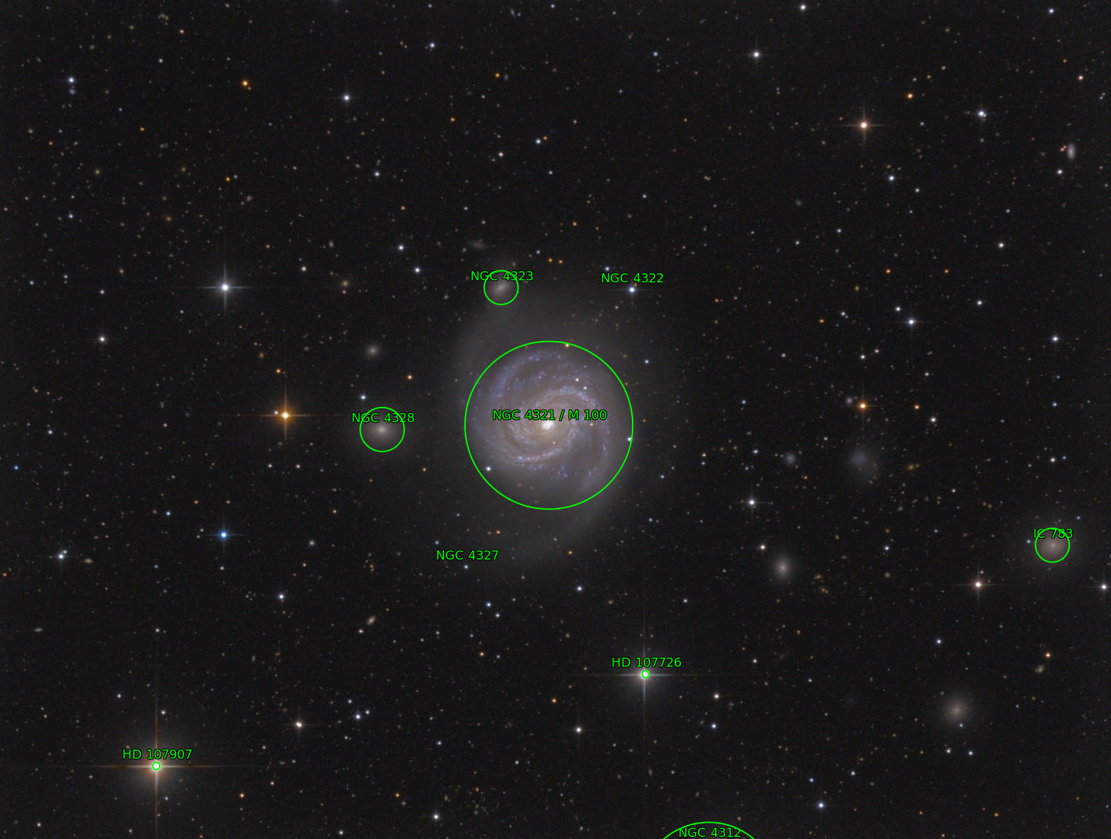 Sternkarten-Overlay (Astrometry.net)