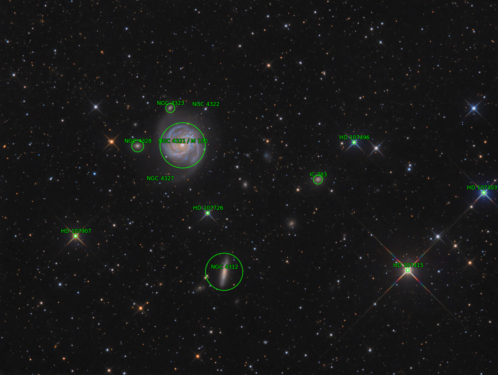 Sternkarten-Overlay (Astrometry.net)