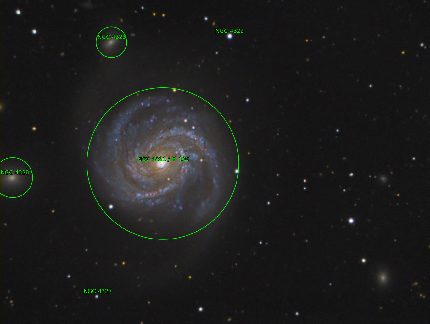 Sternkarten-Overlay (Astrometry.net)