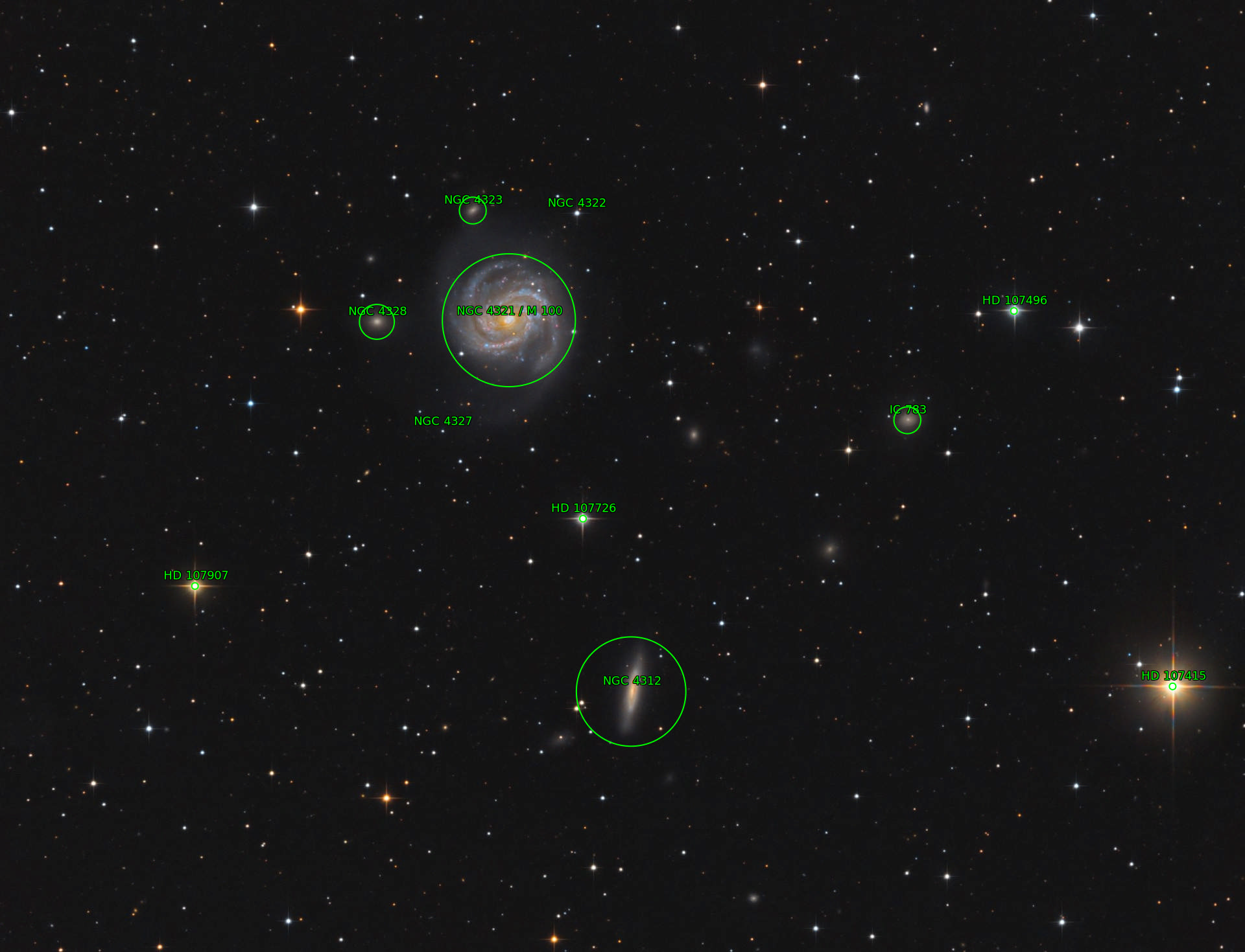 Sternkarten-Overlay (Astrometry.net)
