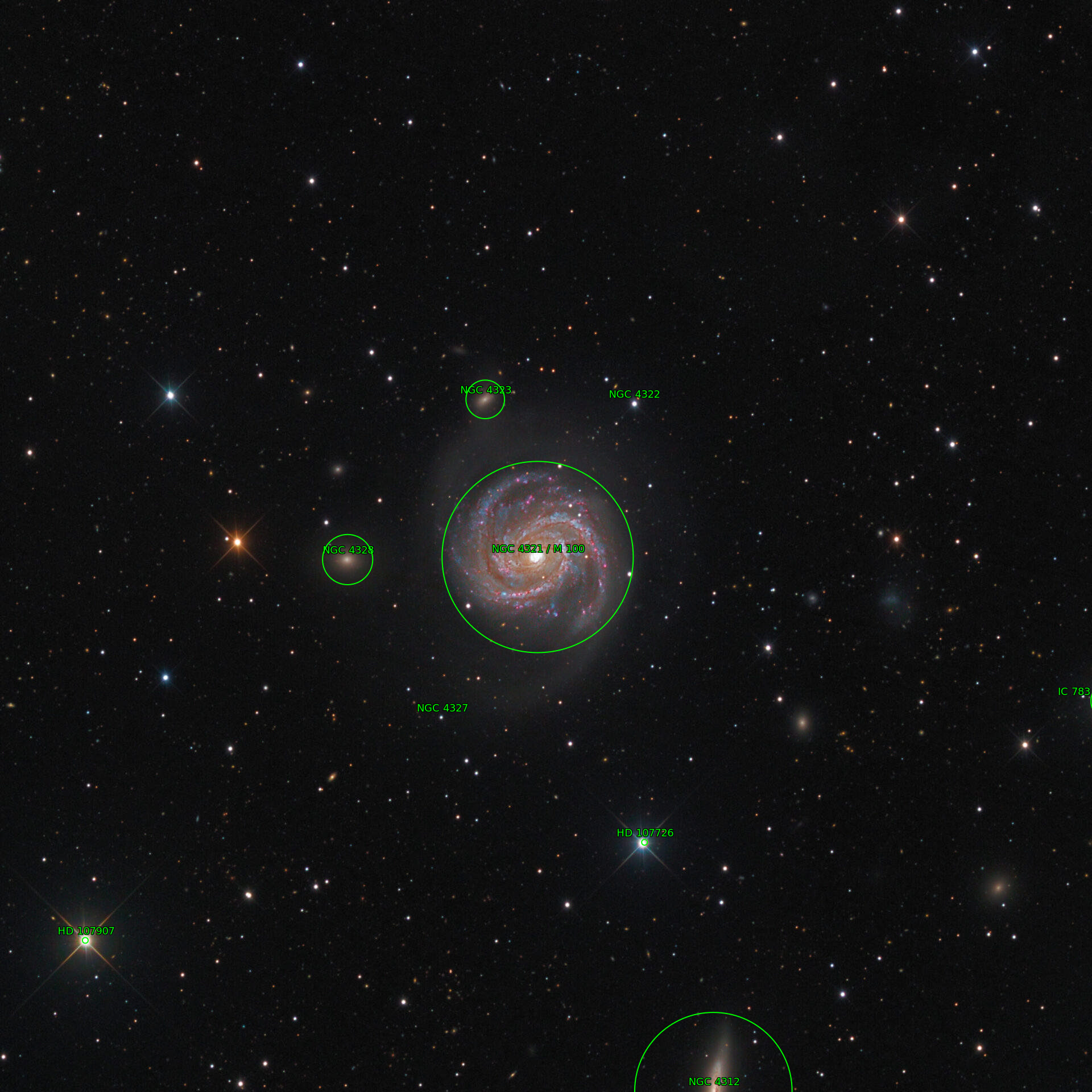Sternkarten-Overlay (Astrometry.net)