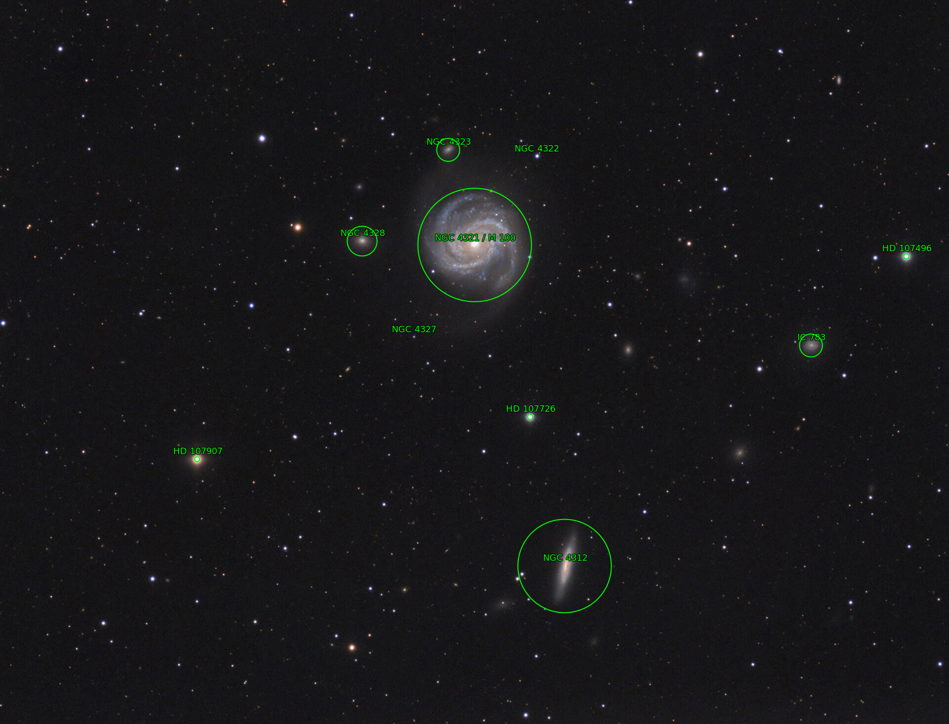 Sternkarten-Overlay (Astrometry.net)