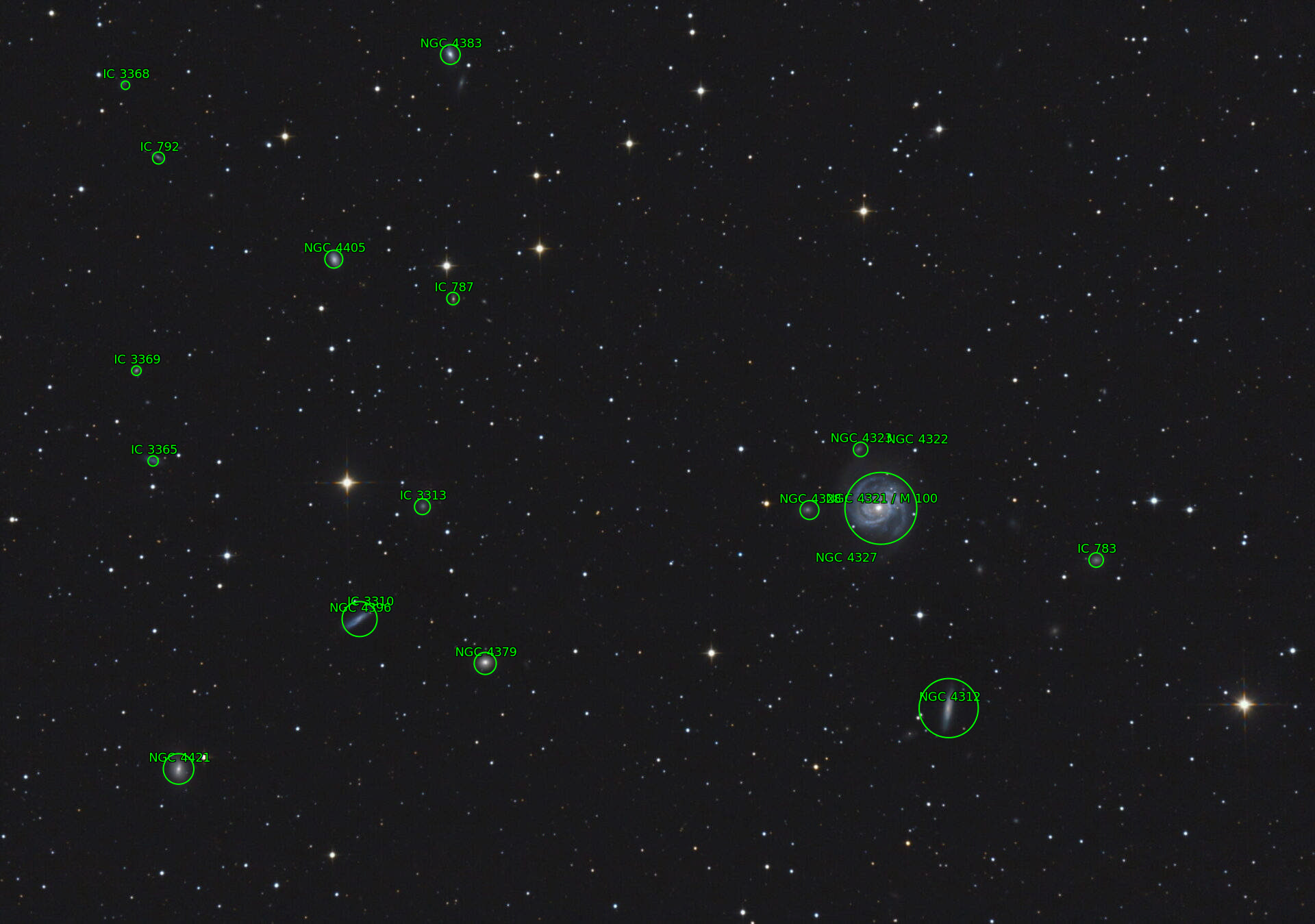 Sternkarten-Overlay (Astrometry.net)