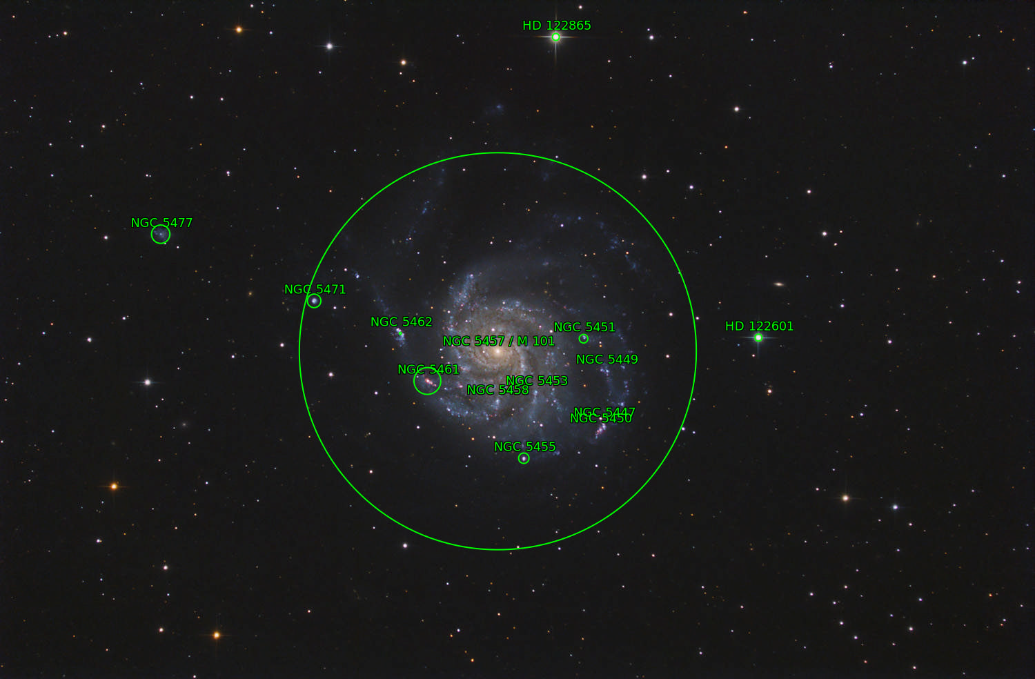 Sternkarten-Overlay (Astrometry.net)