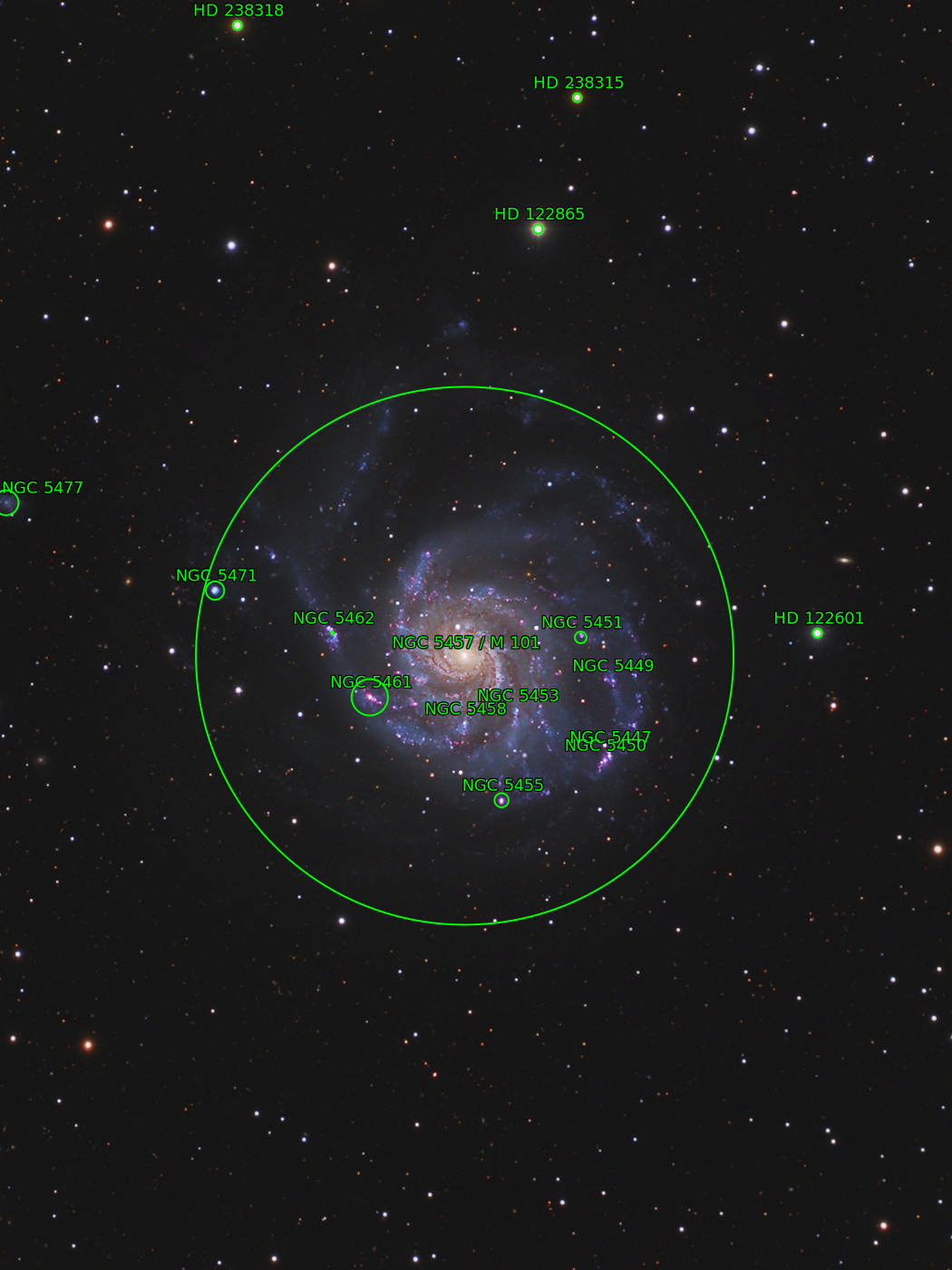 Sternkarten-Overlay (Astrometry.net)