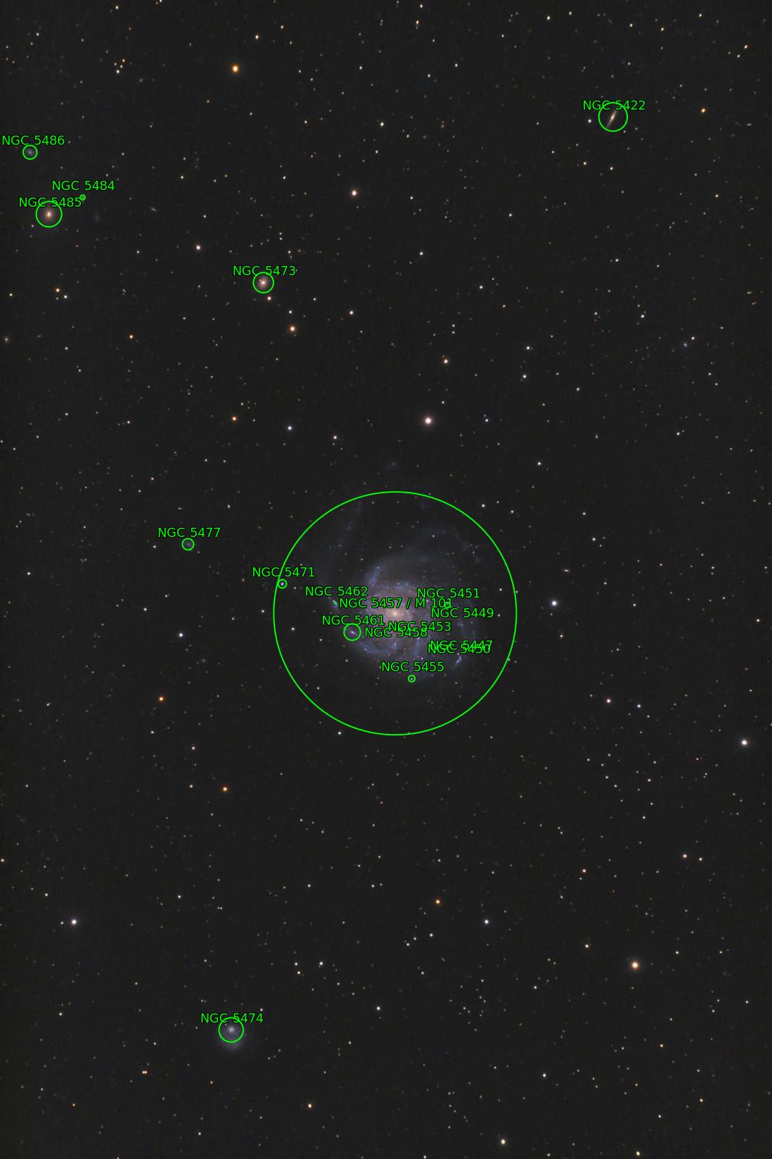 Sternkarten-Overlay (Astrometry.net)