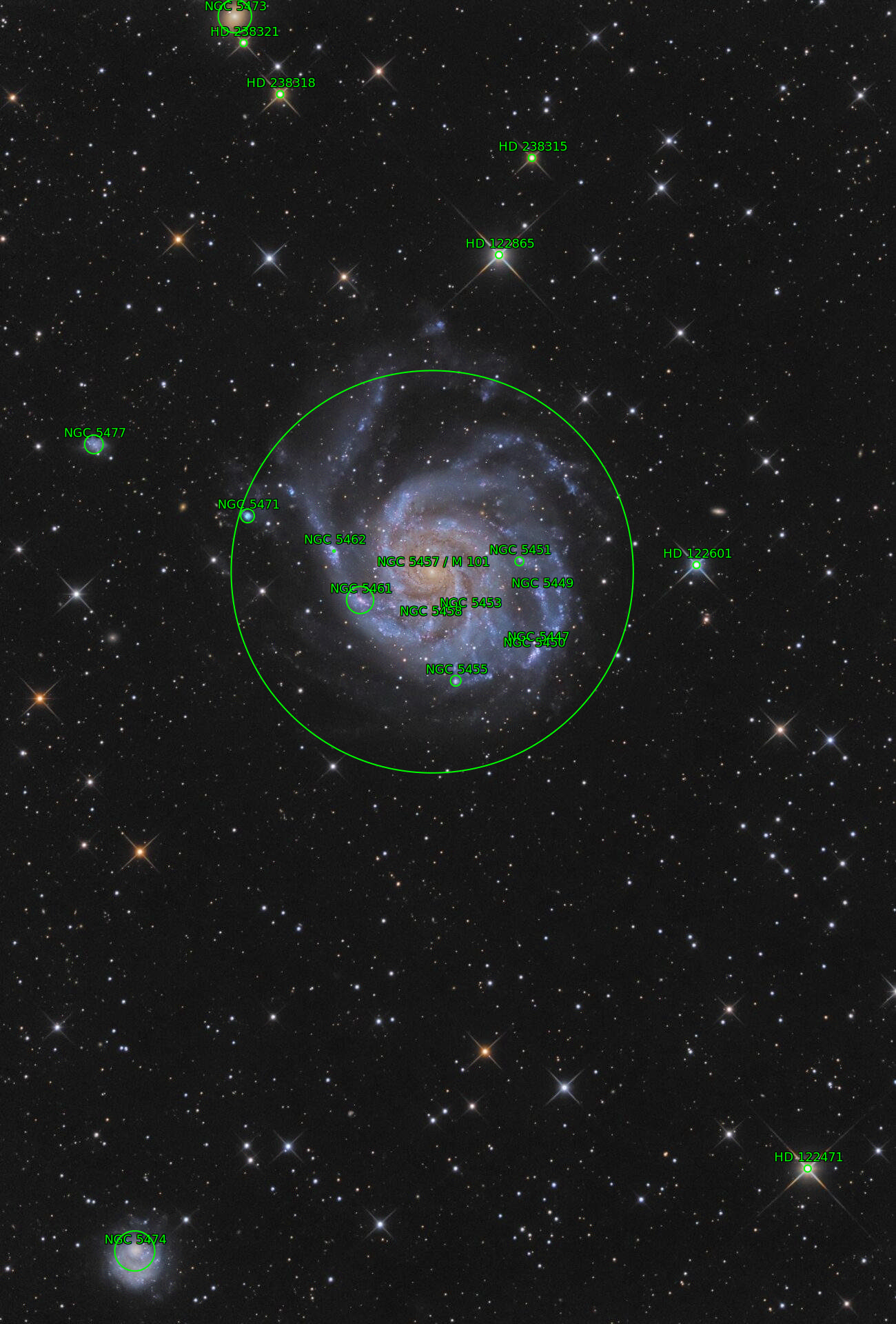 Sternkarten-Overlay (Astrometry.net)