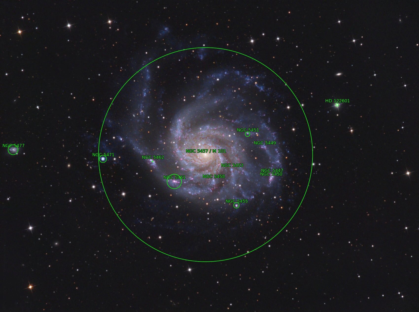 Sternkarten-Overlay (Astrometry.net)