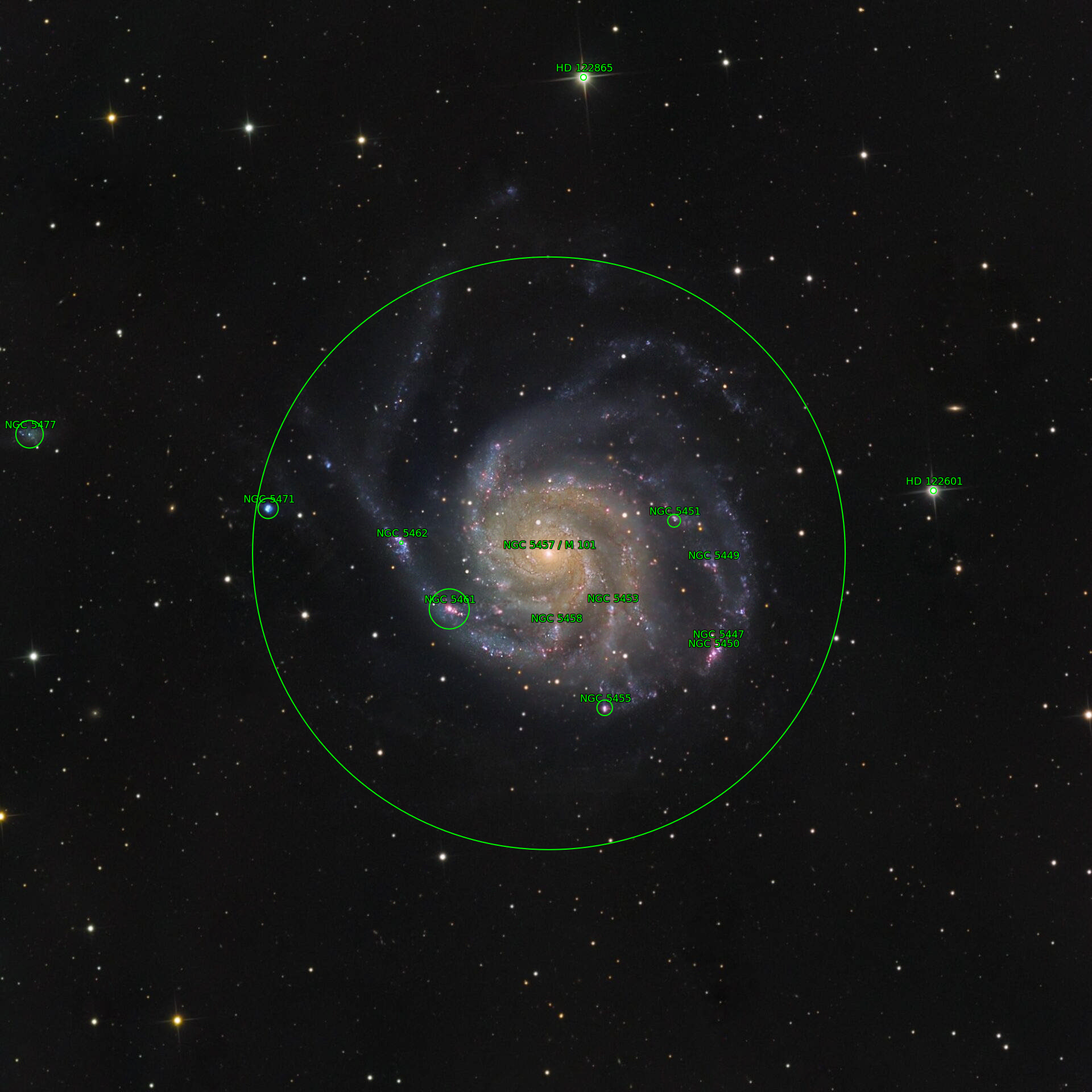 Sternkarten-Overlay (Astrometry.net)
