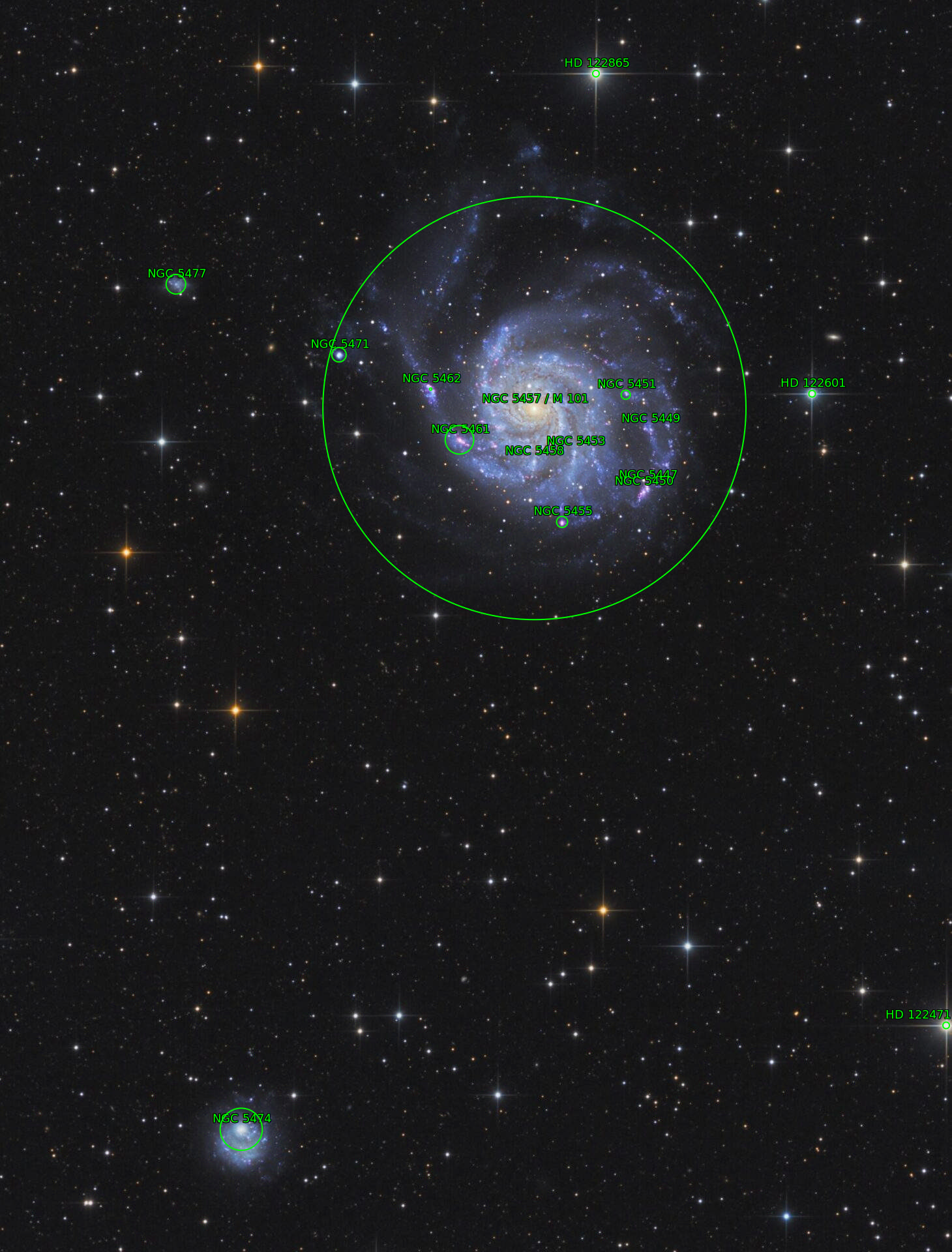 Sternkarten-Overlay (Astrometry.net)