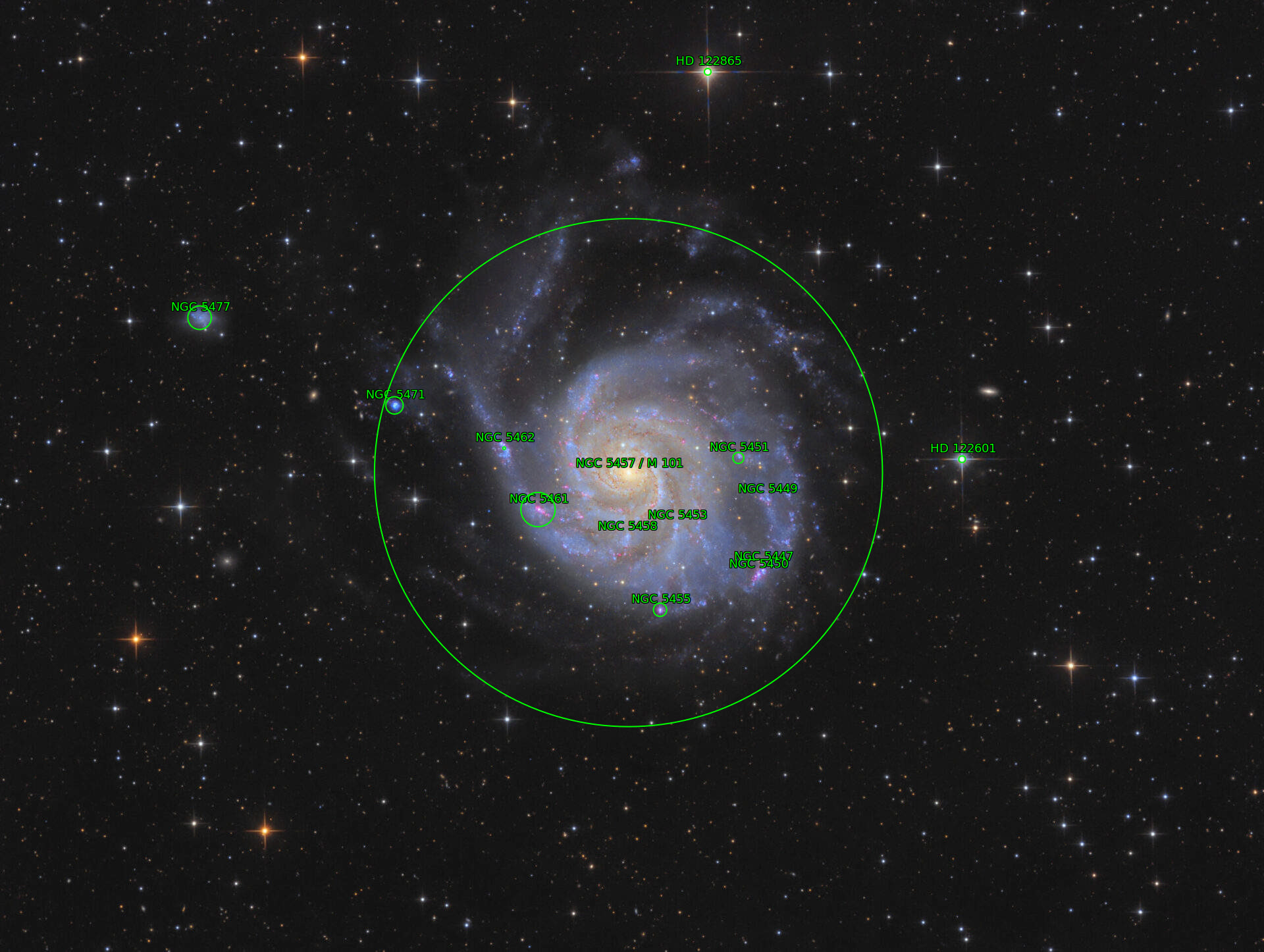 Sternkarten-Overlay (Astrometry.net)