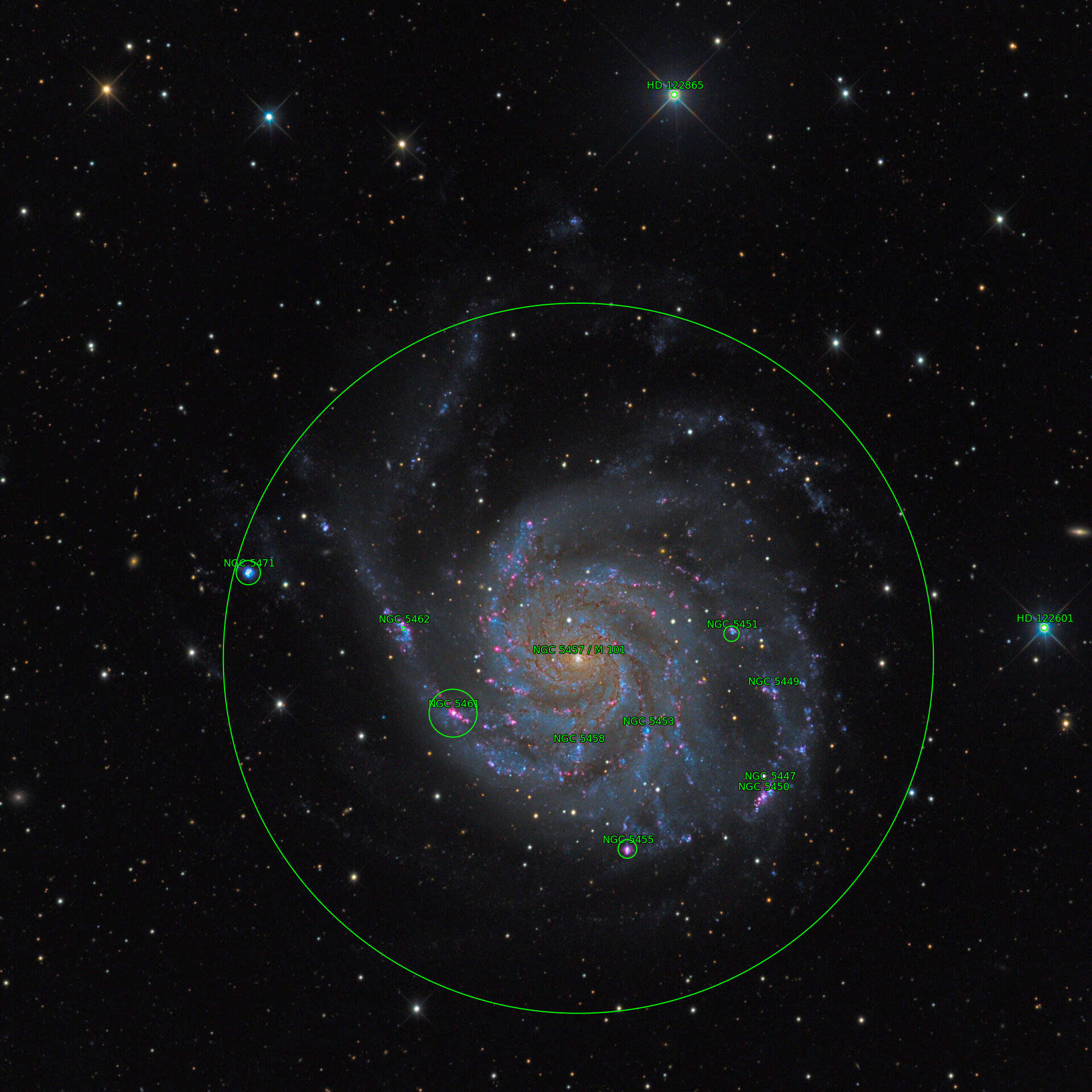 Sternkarten-Overlay (Astrometry.net)