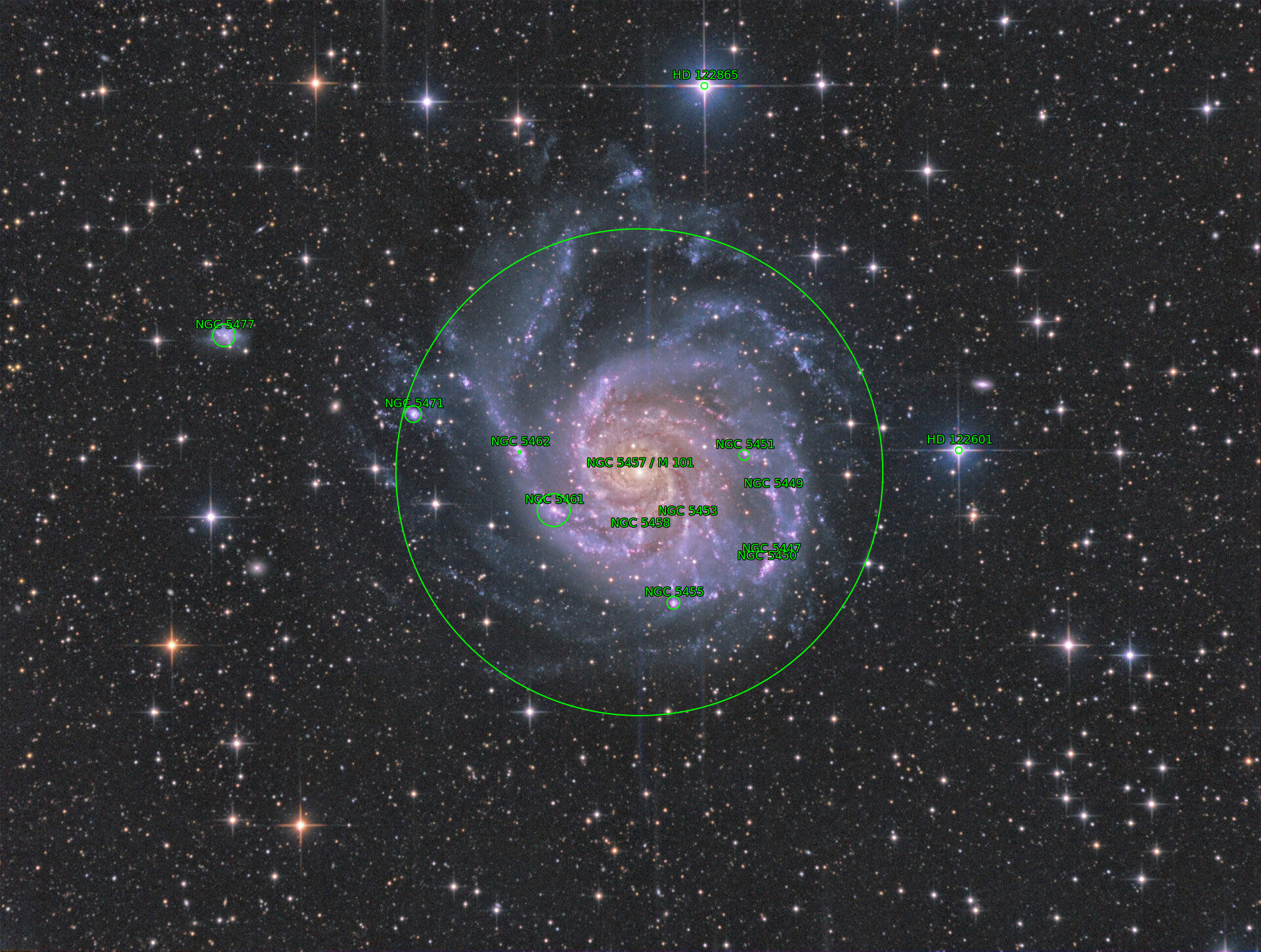 Sternkarten-Overlay (Astrometry.net)