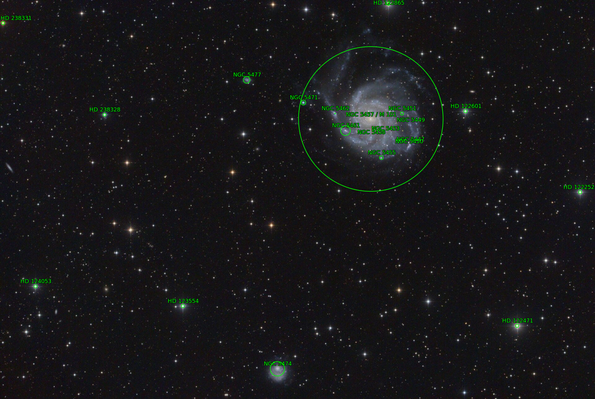 Sternkarten-Overlay (Astrometry.net)