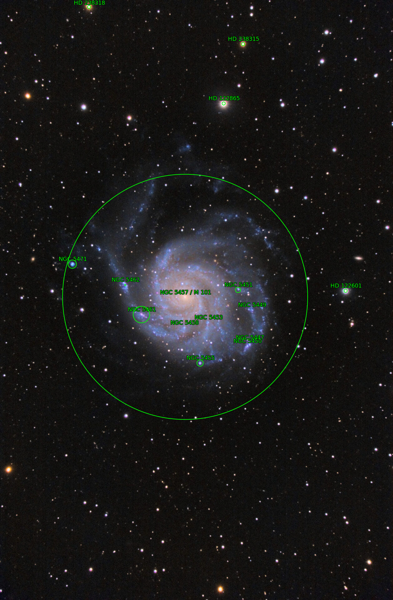 Sternkarten-Overlay (Astrometry.net)
