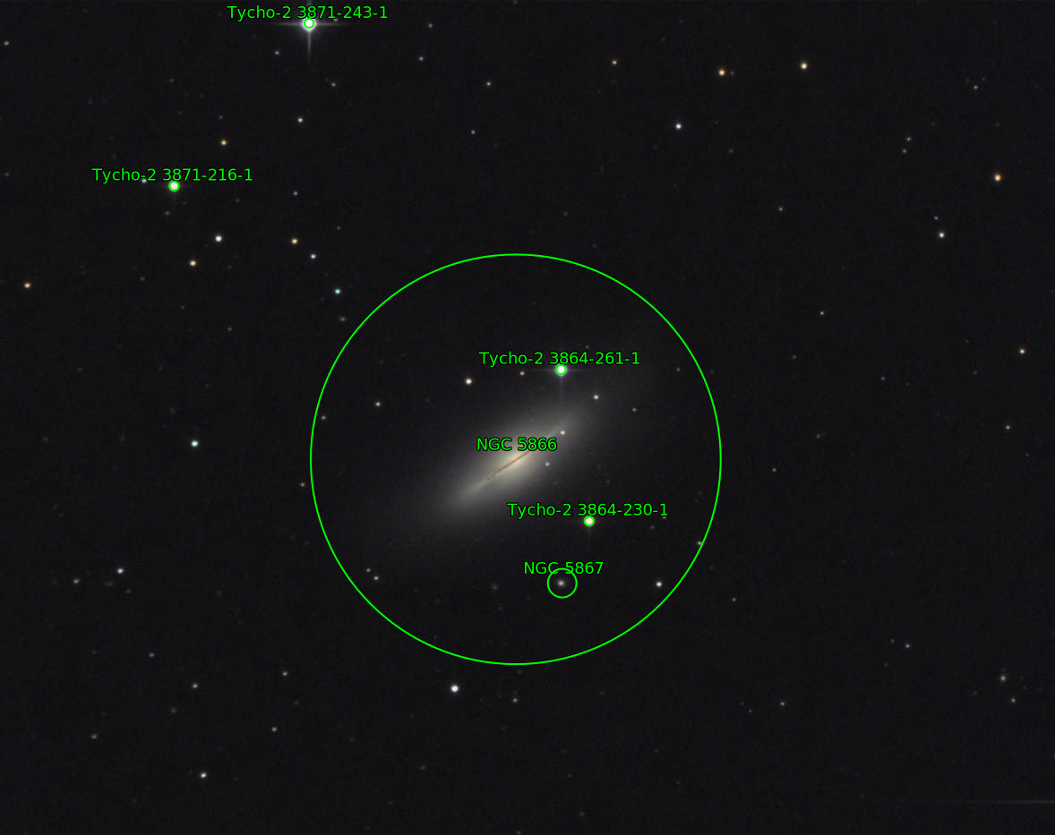 Sternkarten-Overlay (Astrometry.net)