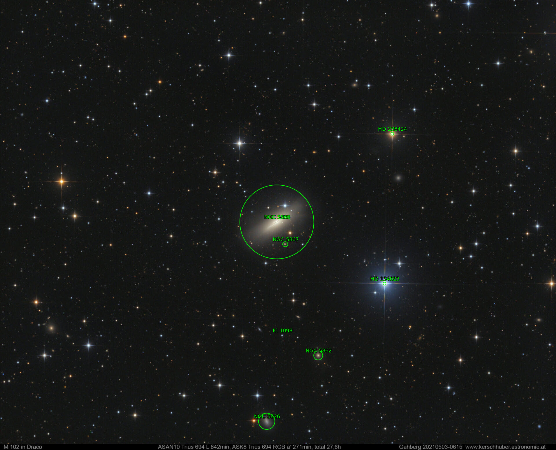Sternkarten-Overlay (Astrometry.net)