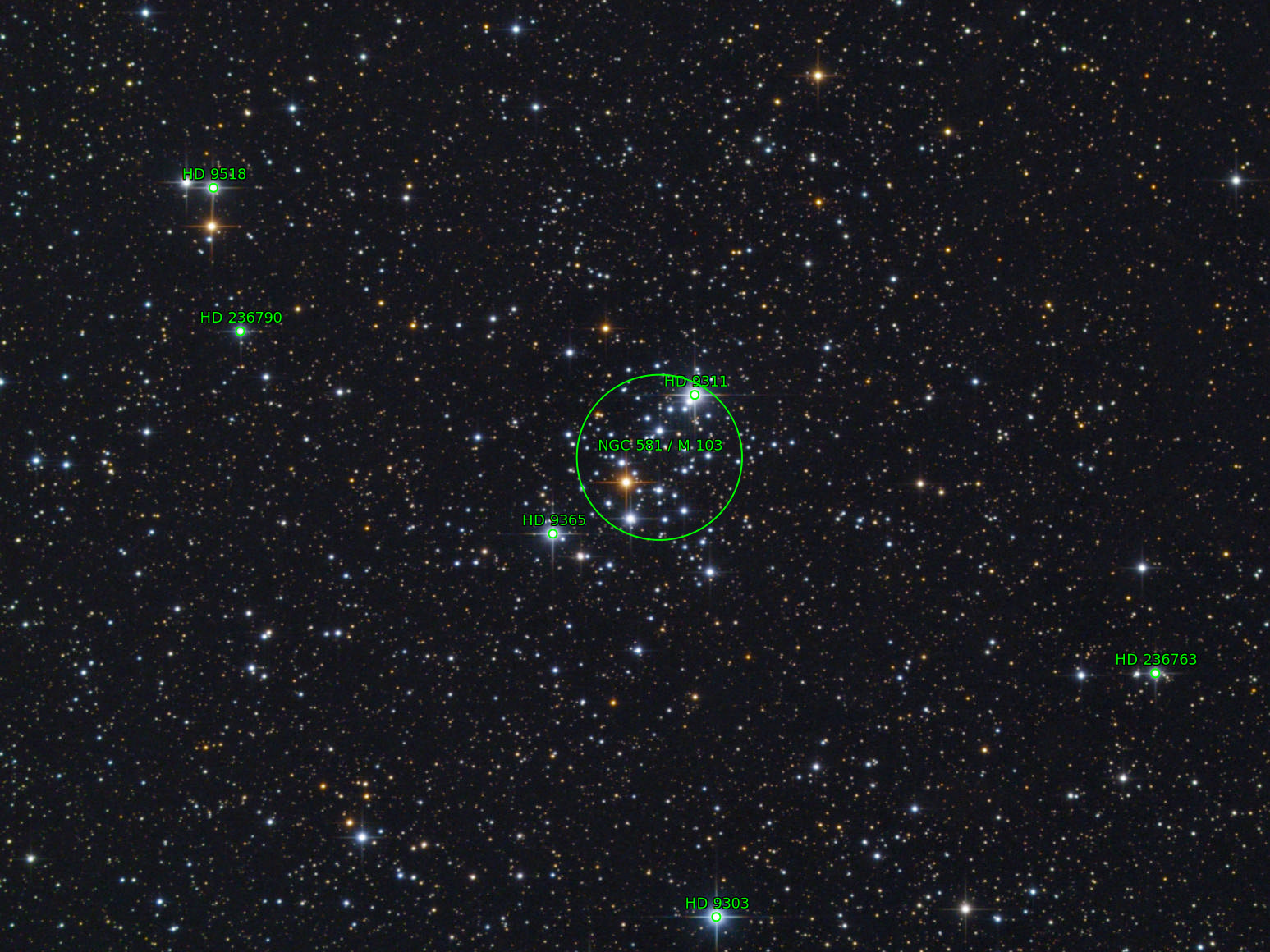 Sternkarten-Overlay (Astrometry.net)