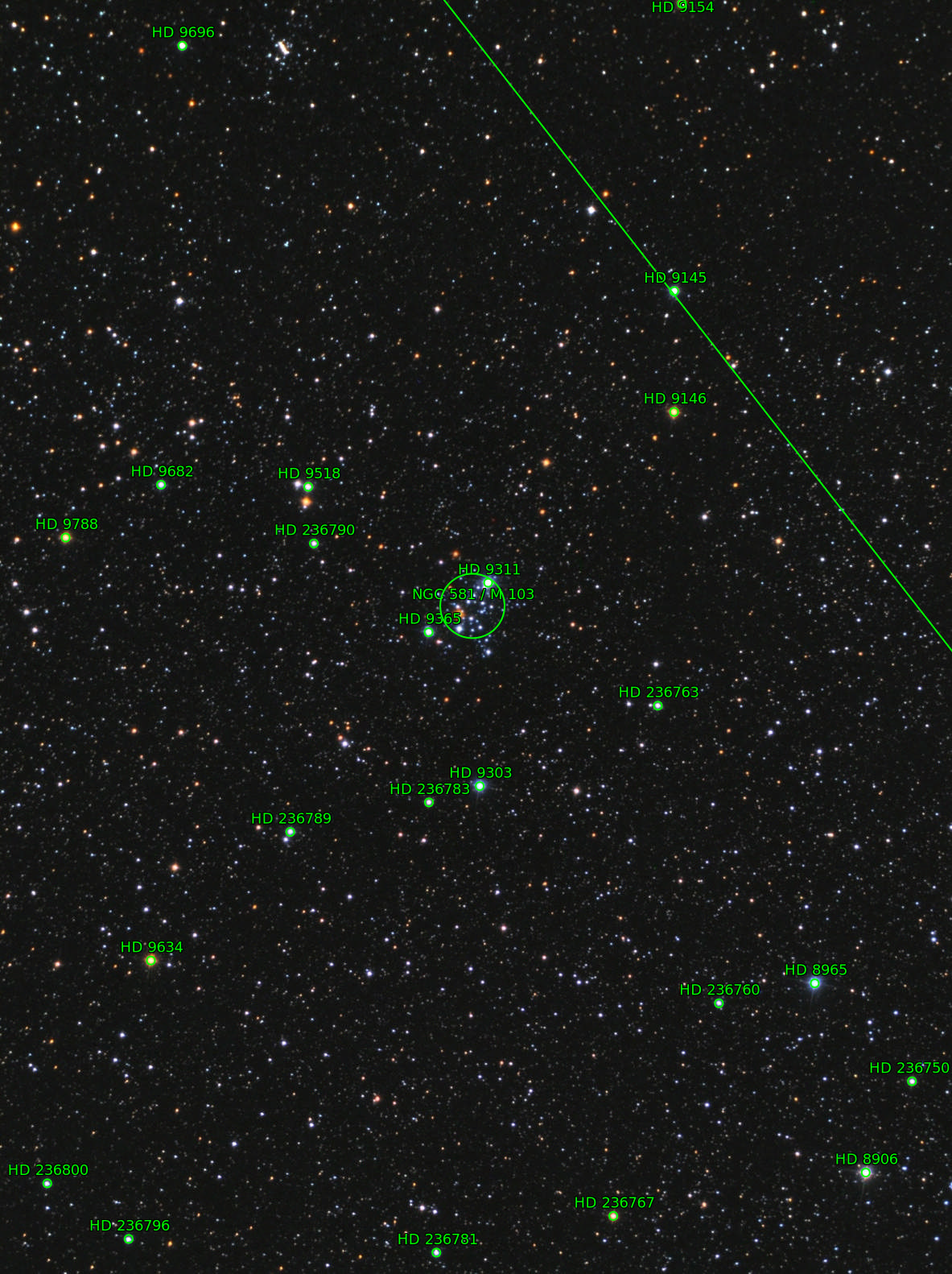 Sternkarten-Overlay (Astrometry.net)
