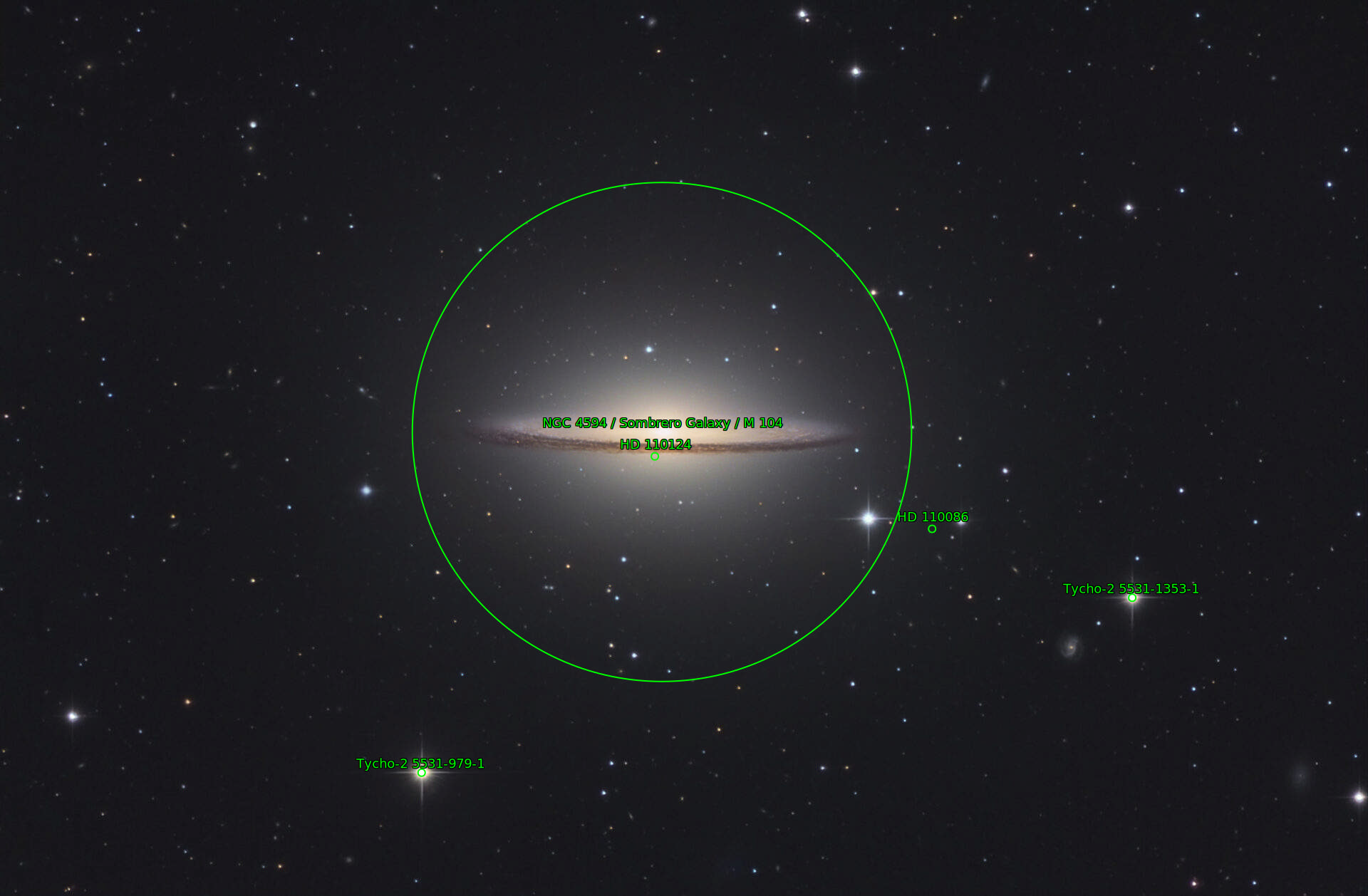 Sternkarten-Overlay (Astrometry.net)