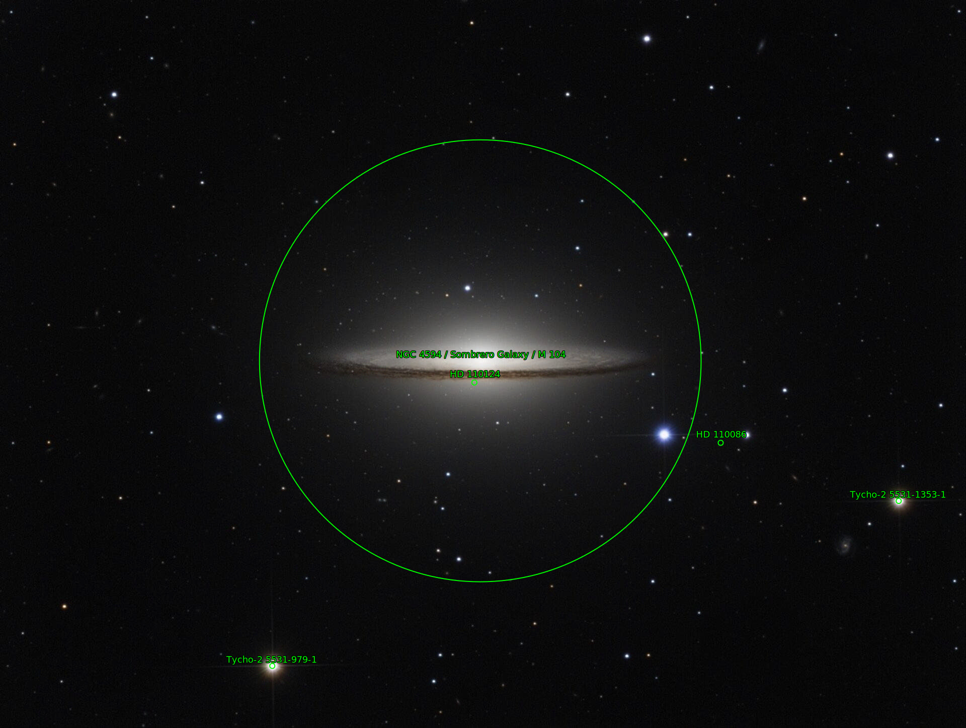 Sternkarten-Overlay (Astrometry.net)