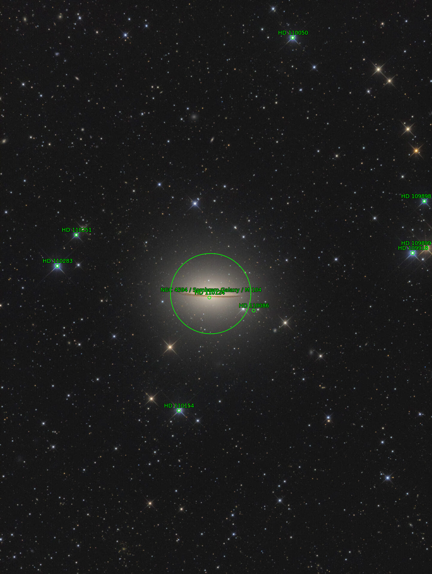 Sternkarten-Overlay (Astrometry.net)