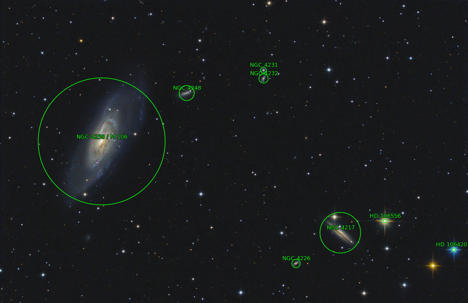 Sternkarten-Overlay (Astrometry.net)