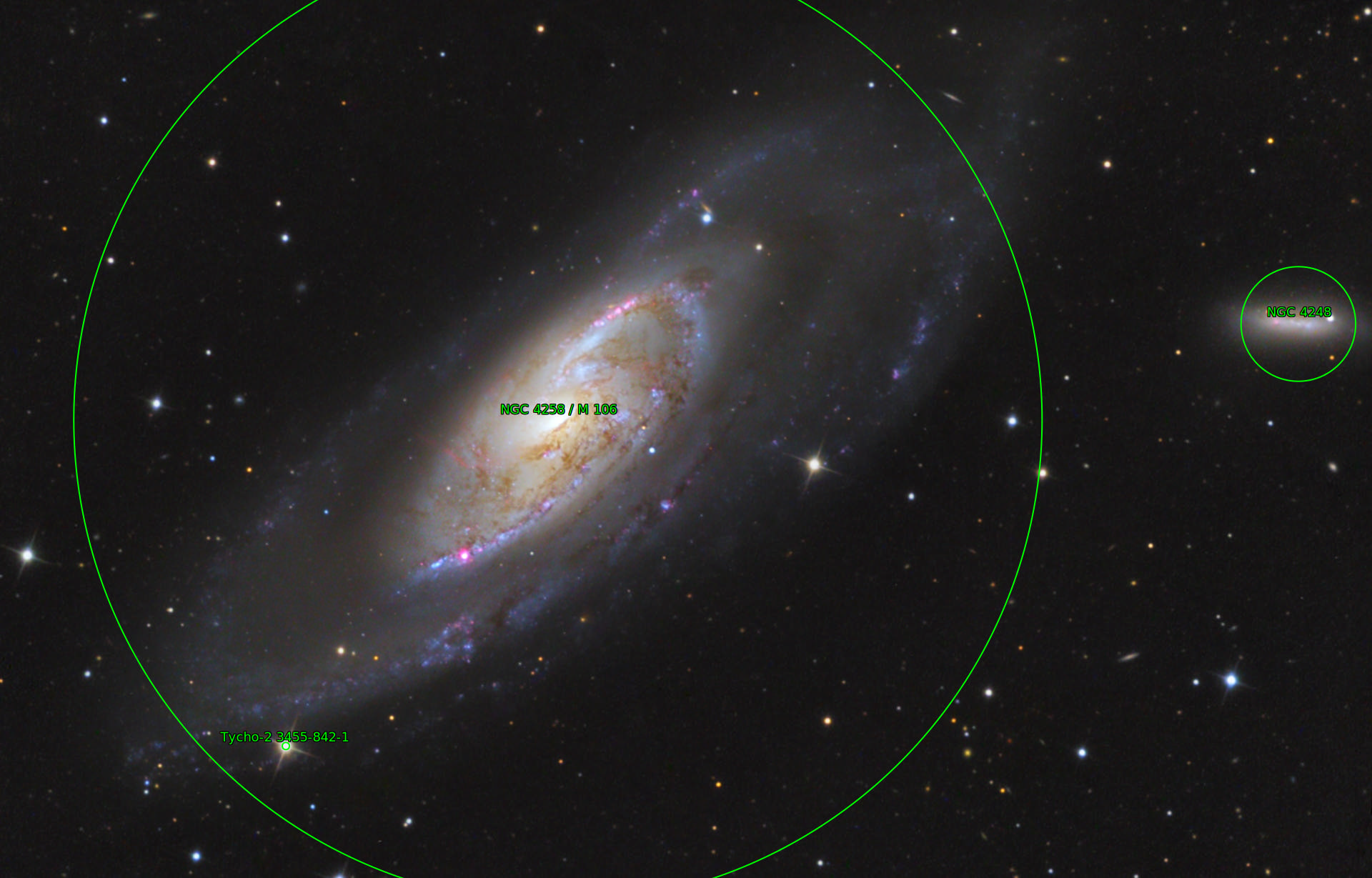 Sternkarten-Overlay (Astrometry.net)