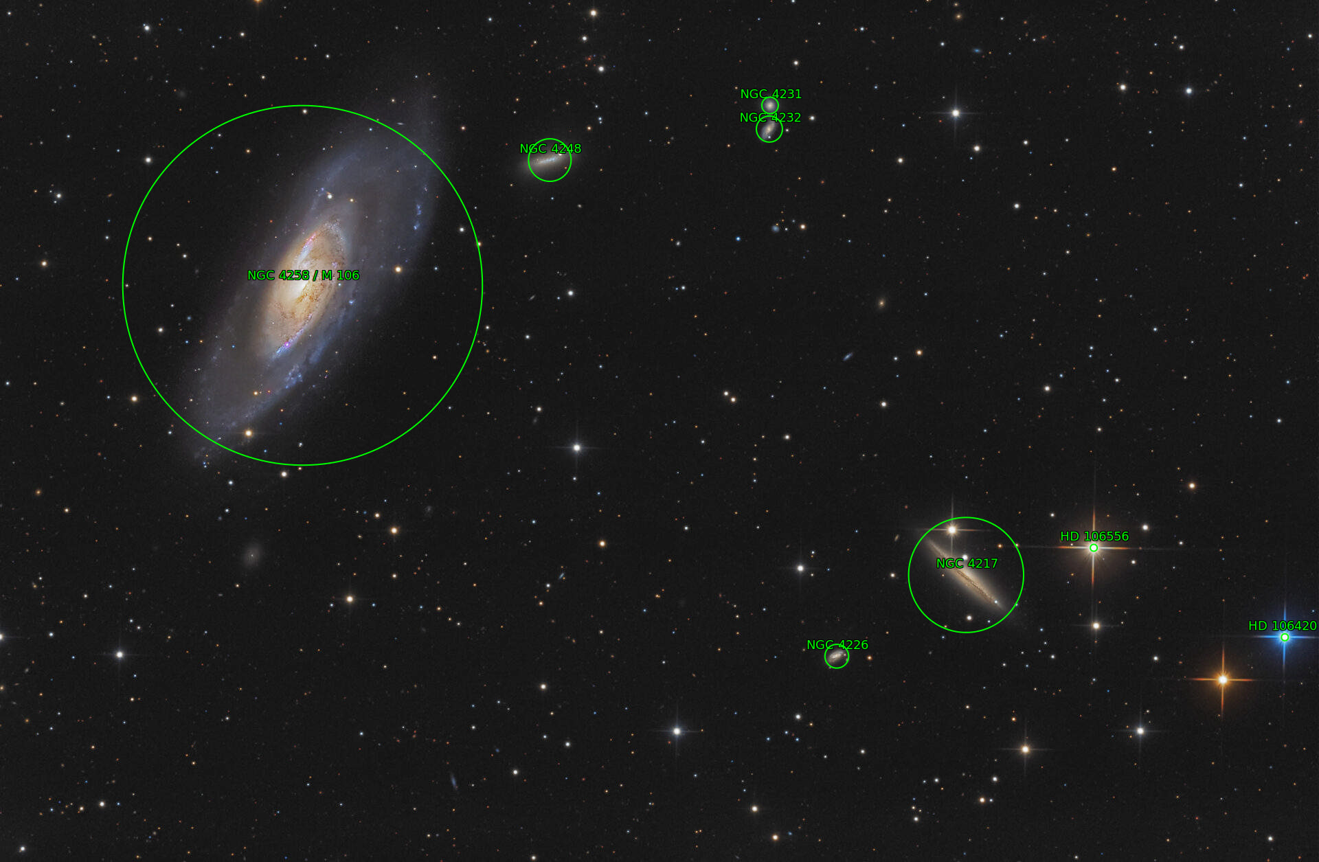 Sternkarten-Overlay (Astrometry.net)