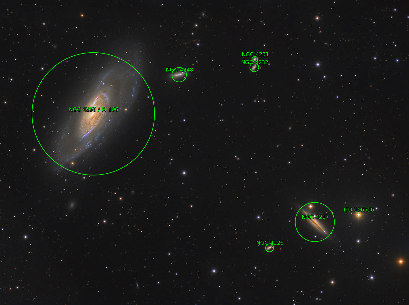 Sternkarten-Overlay (Astrometry.net)