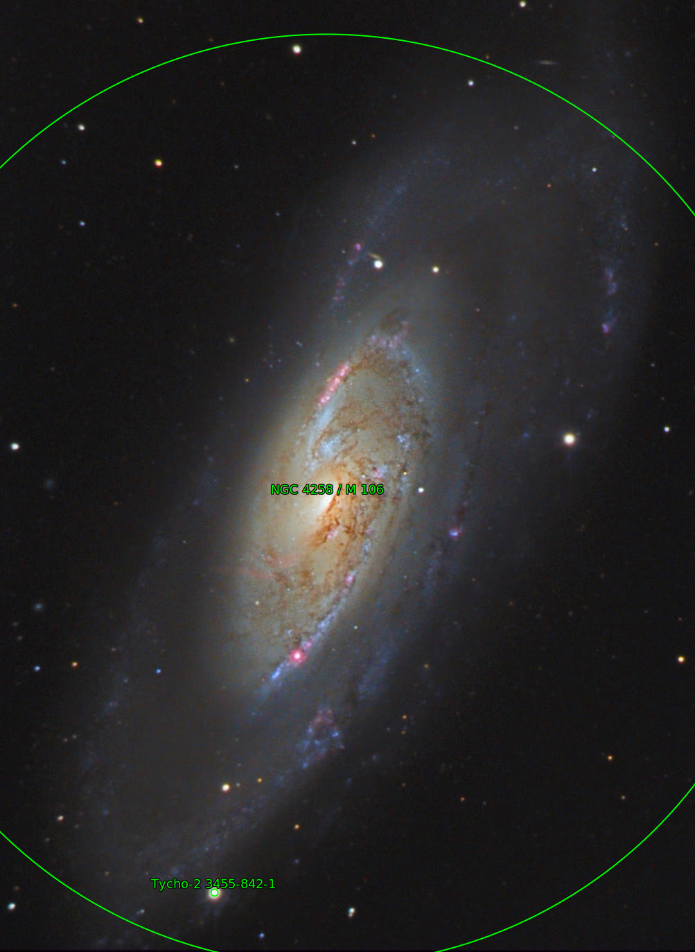Sternkarten-Overlay (Astrometry.net)