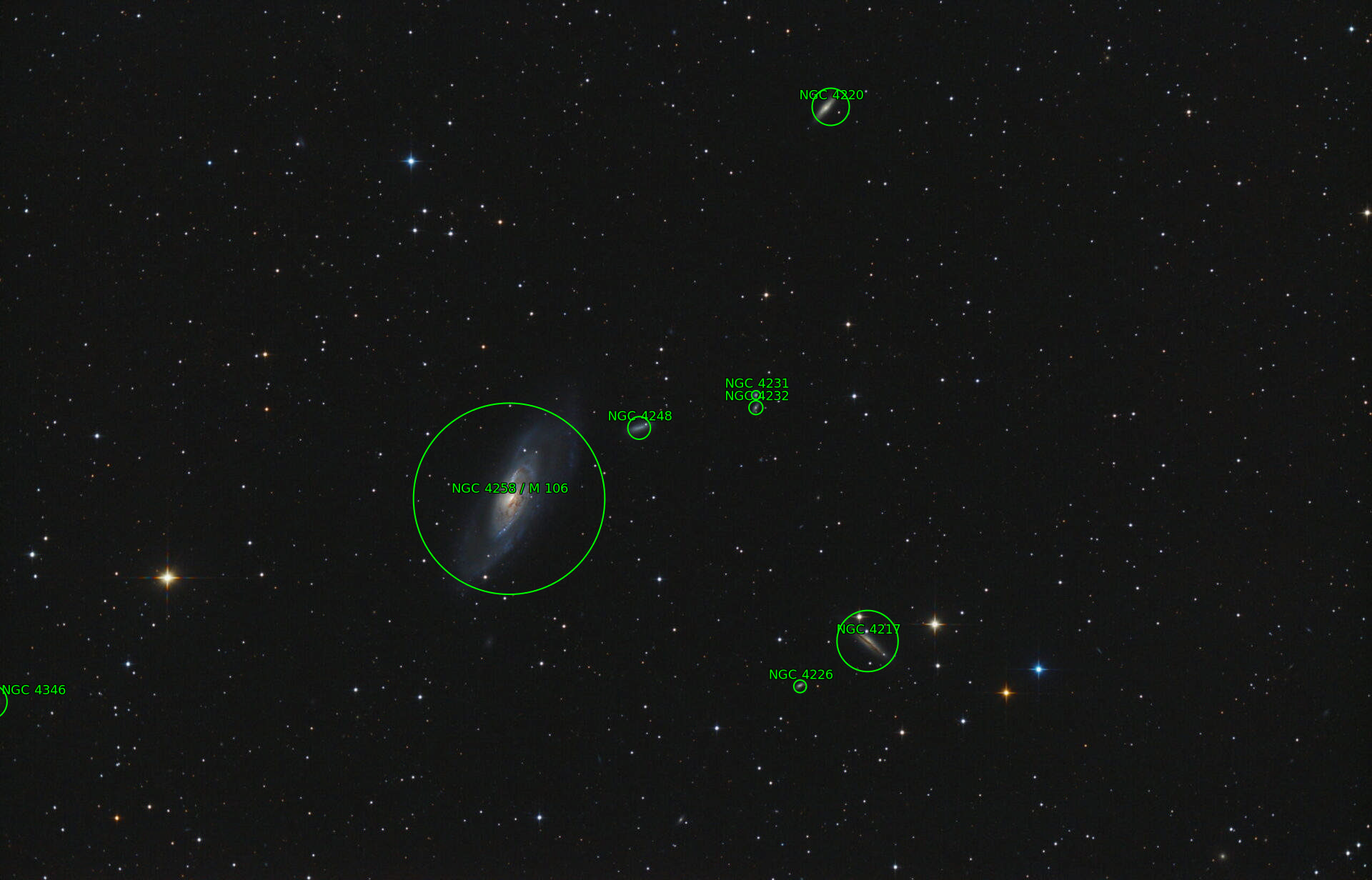 Sternkarten-Overlay (Astrometry.net)