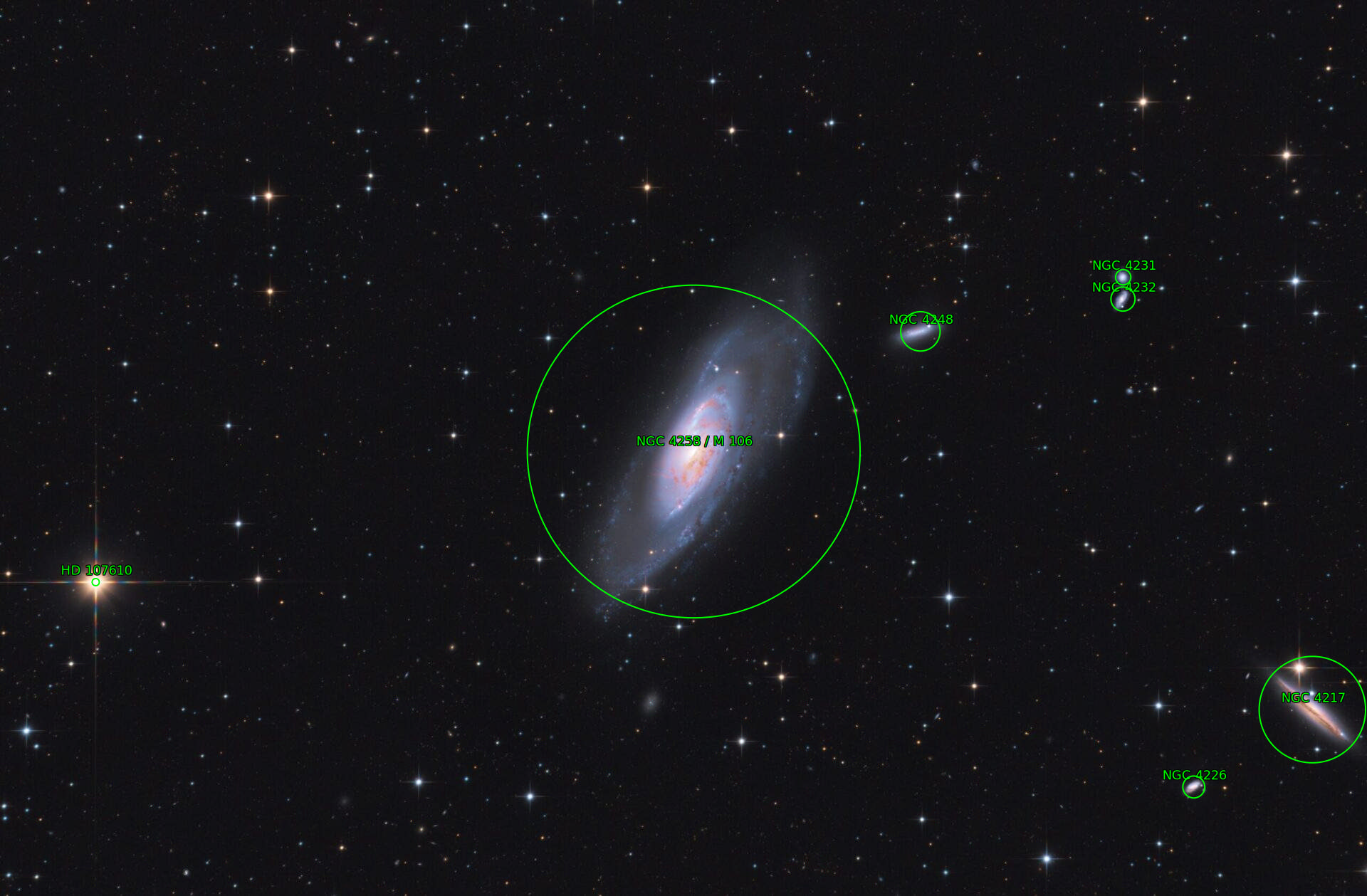 Sternkarten-Overlay (Astrometry.net)