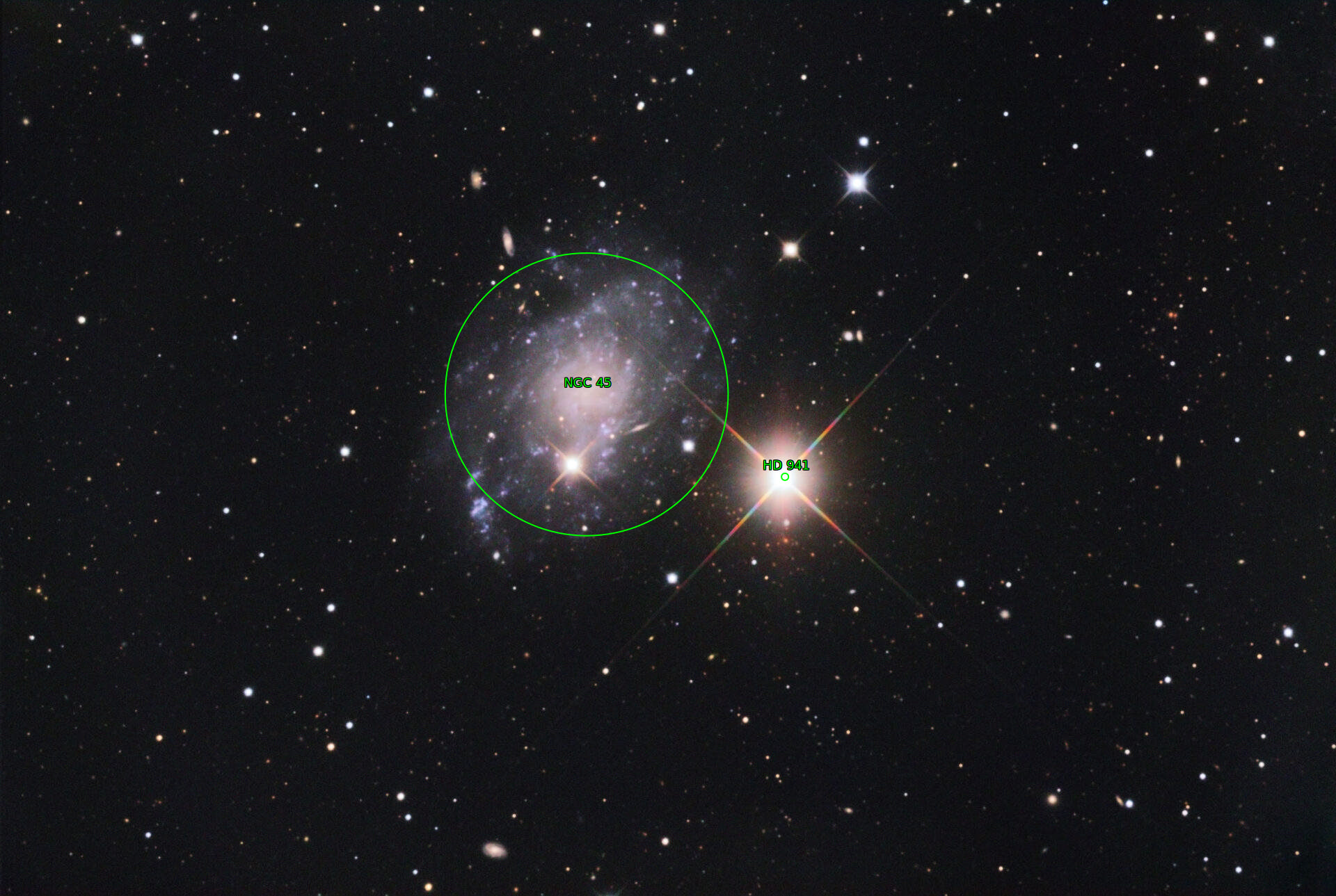 Sternkarten-Overlay (Astrometry.net)