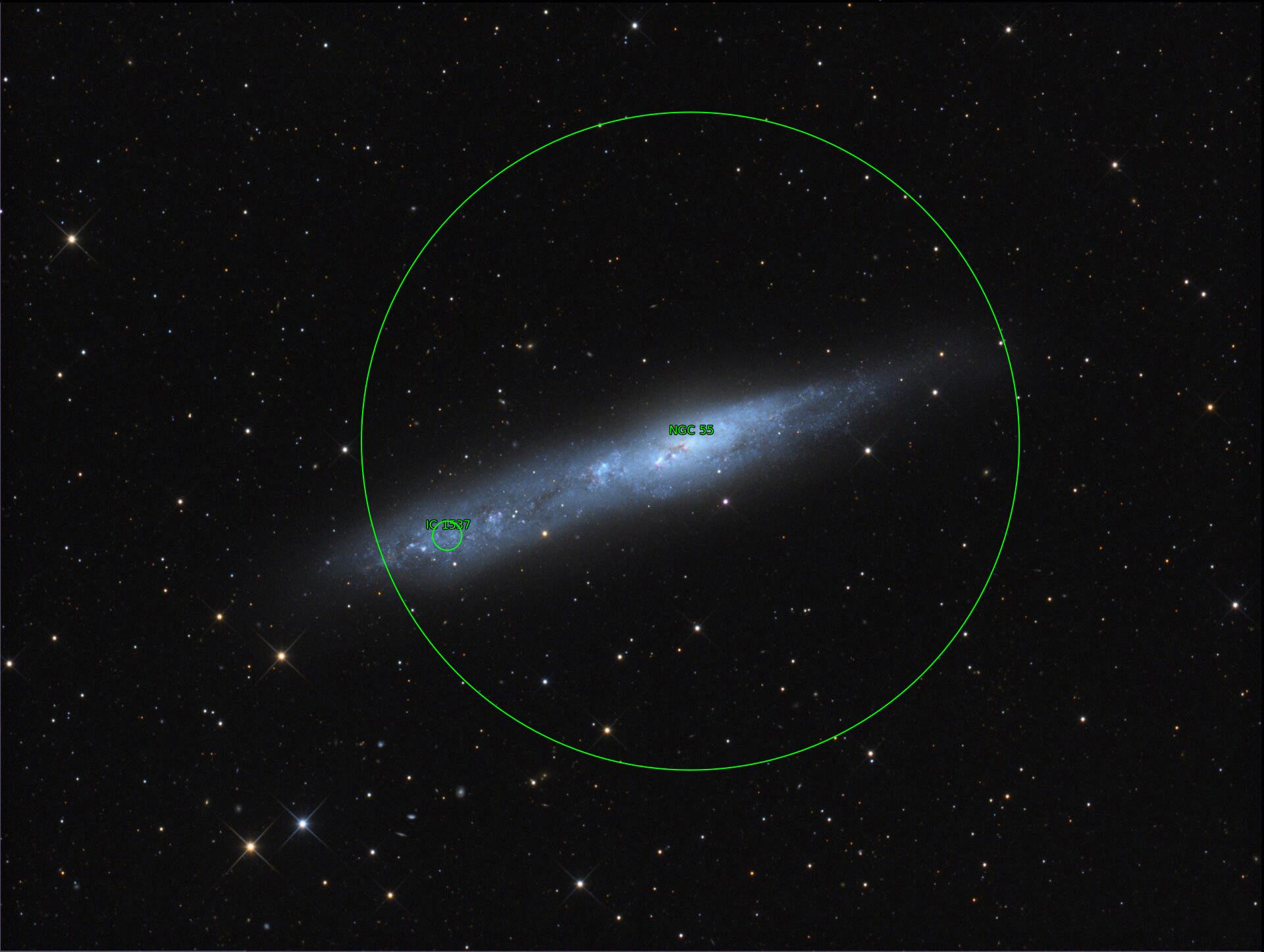 Sternkarten-Overlay (Astrometry.net)