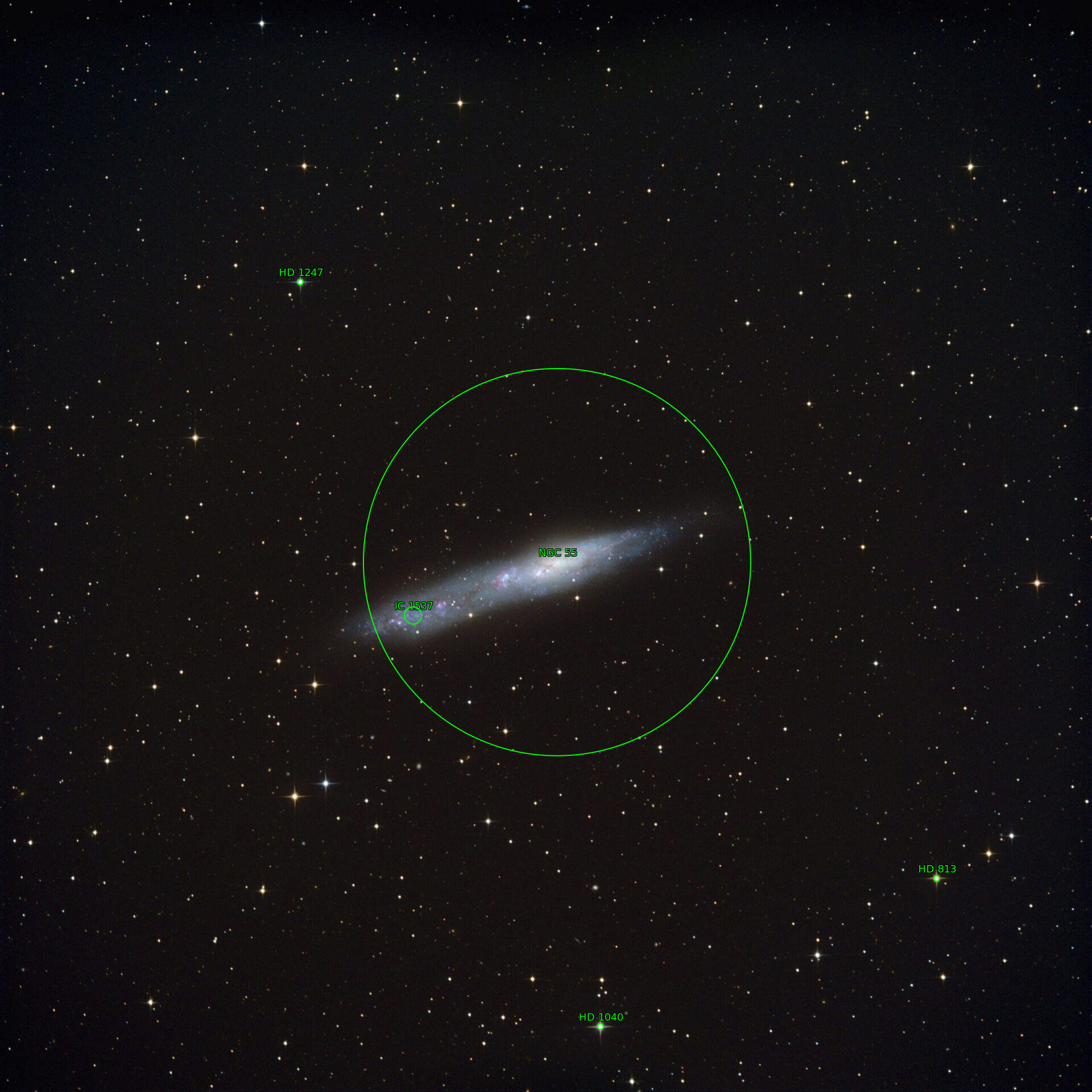 Sternkarten-Overlay (Astrometry.net)