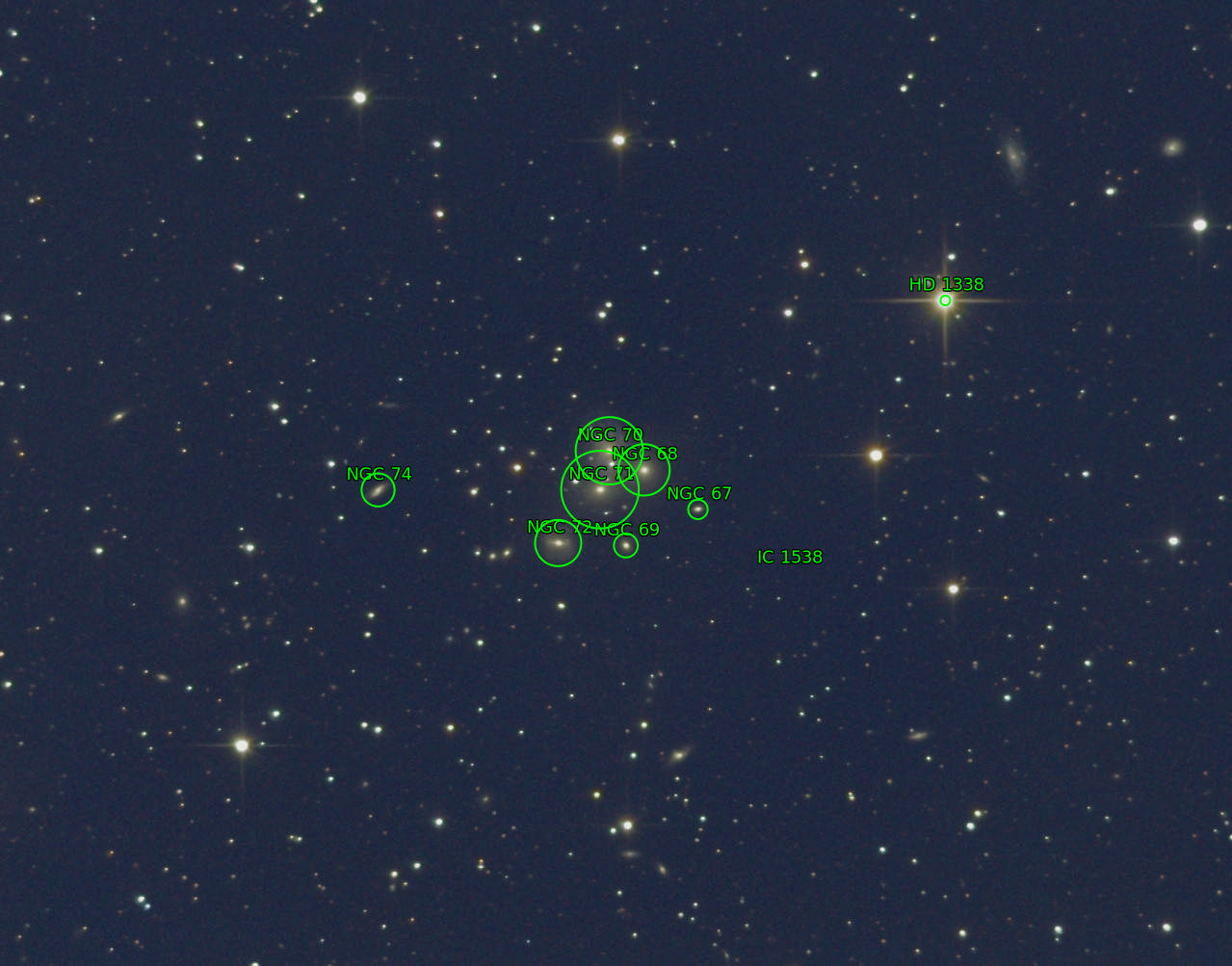 Sternkarten-Overlay (Astrometry.net)