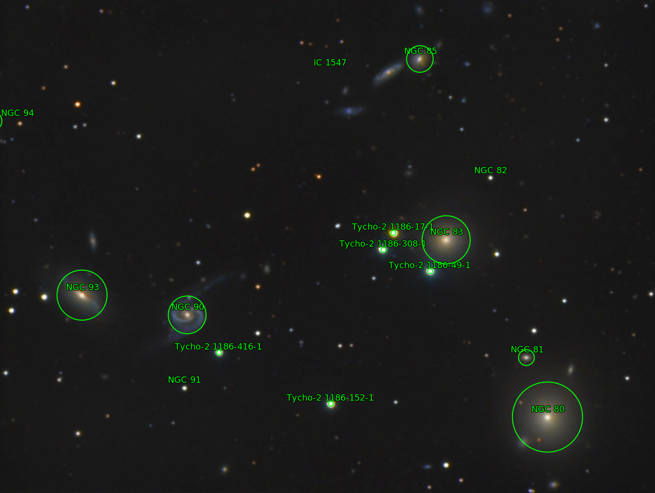 Sternkarten-Overlay (Astrometry.net)