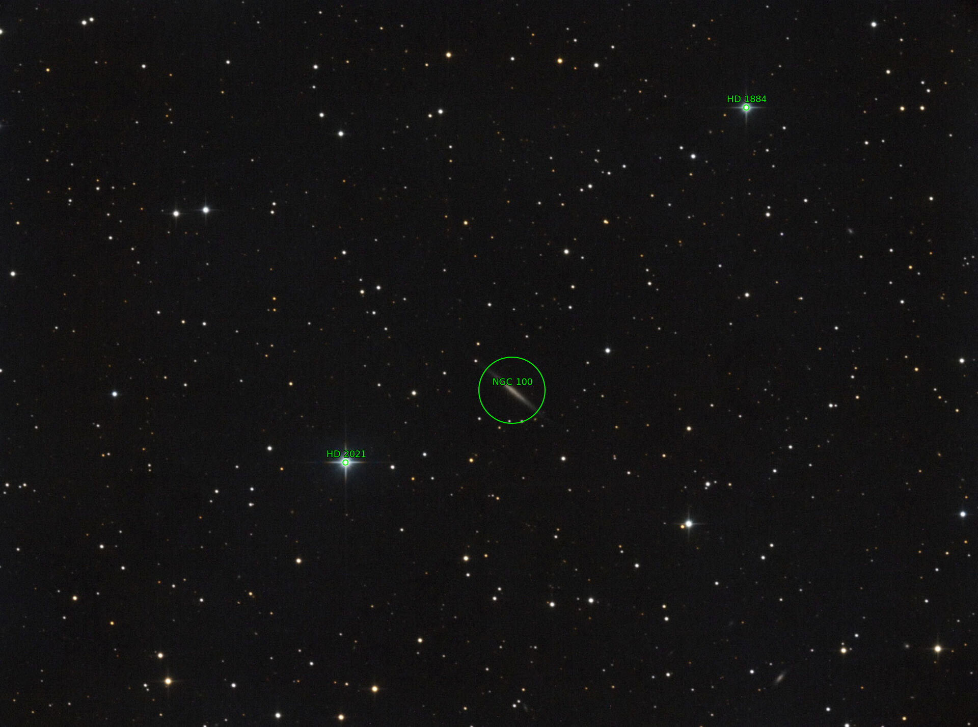Sternkarten-Overlay (Astrometry.net)