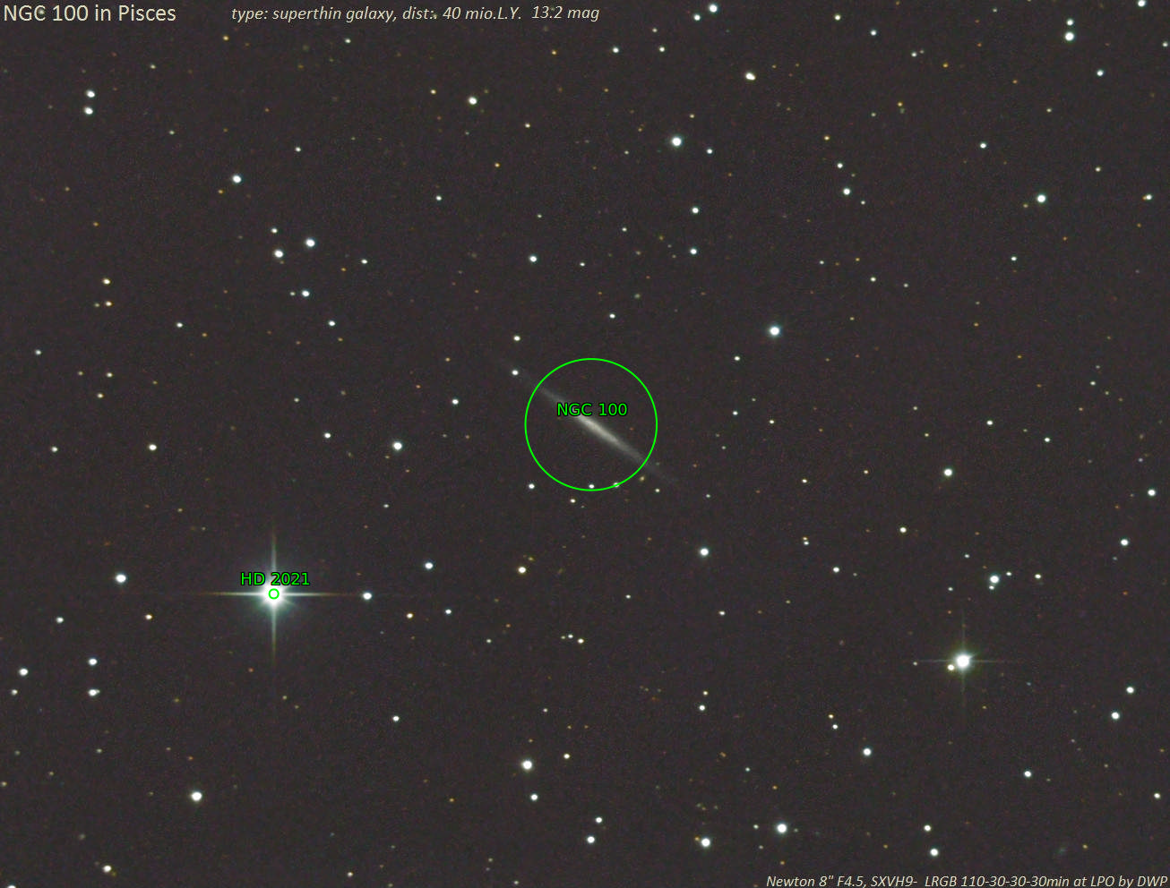 Sternkarten-Overlay (Astrometry.net)