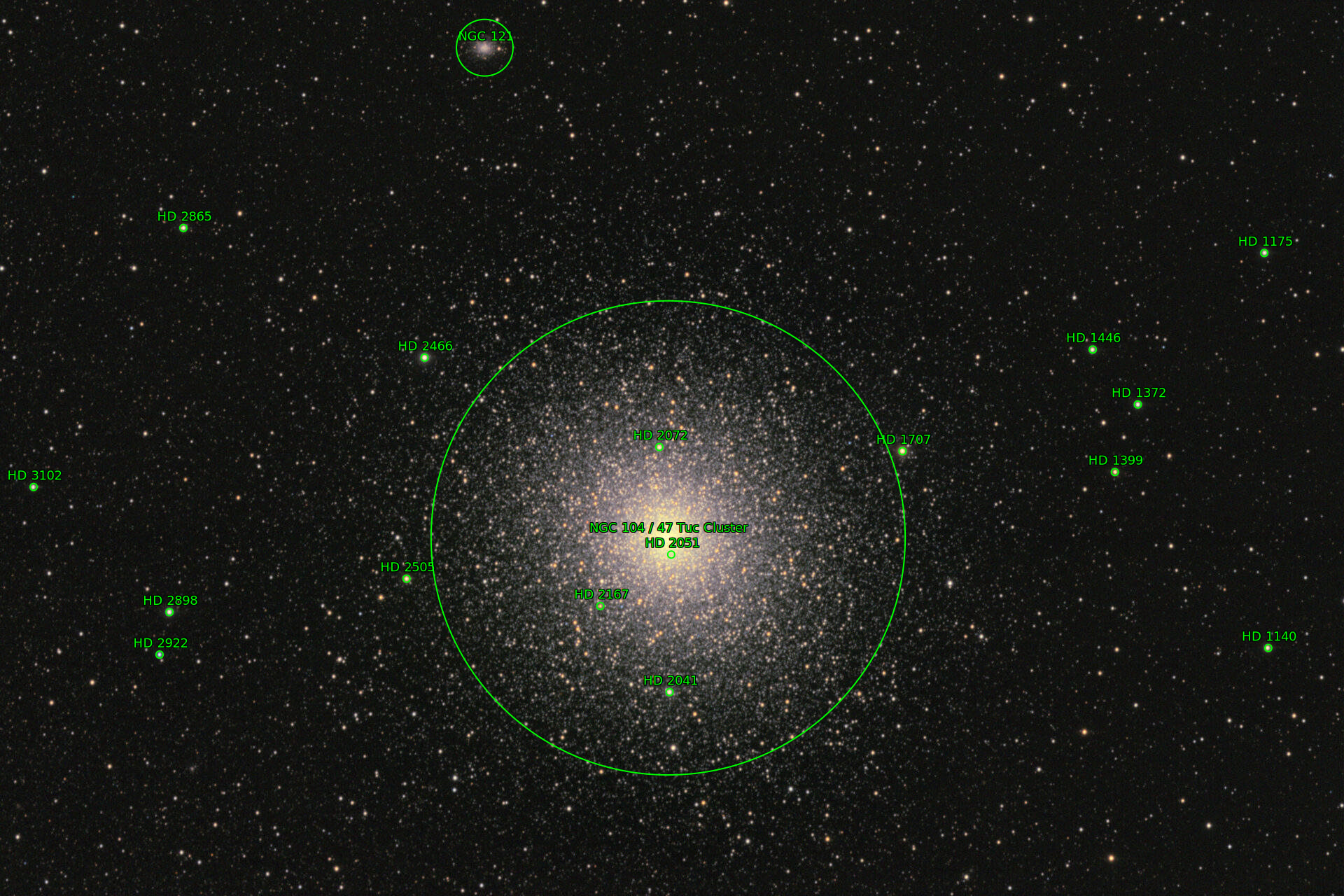 Sternkarten-Overlay (Astrometry.net)
