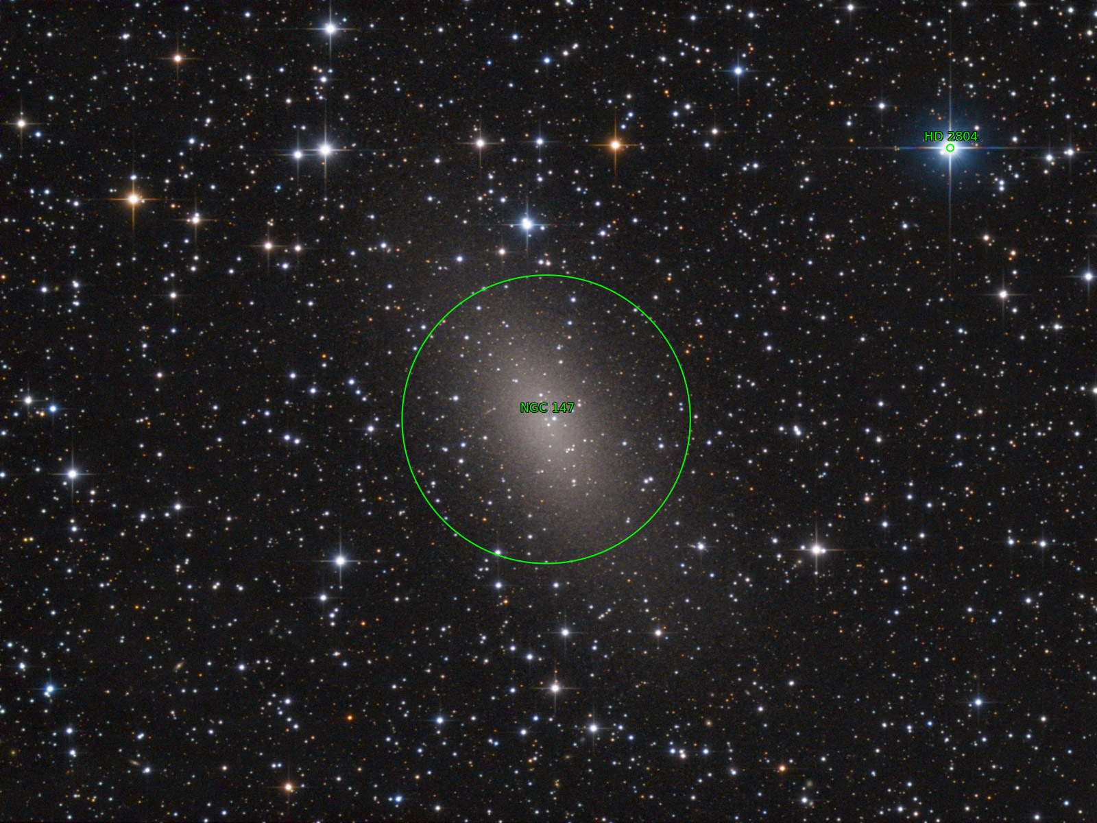 Sternkarten-Overlay (Astrometry.net)