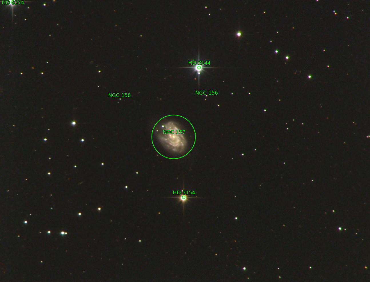 Sternkarten-Overlay (Astrometry.net)