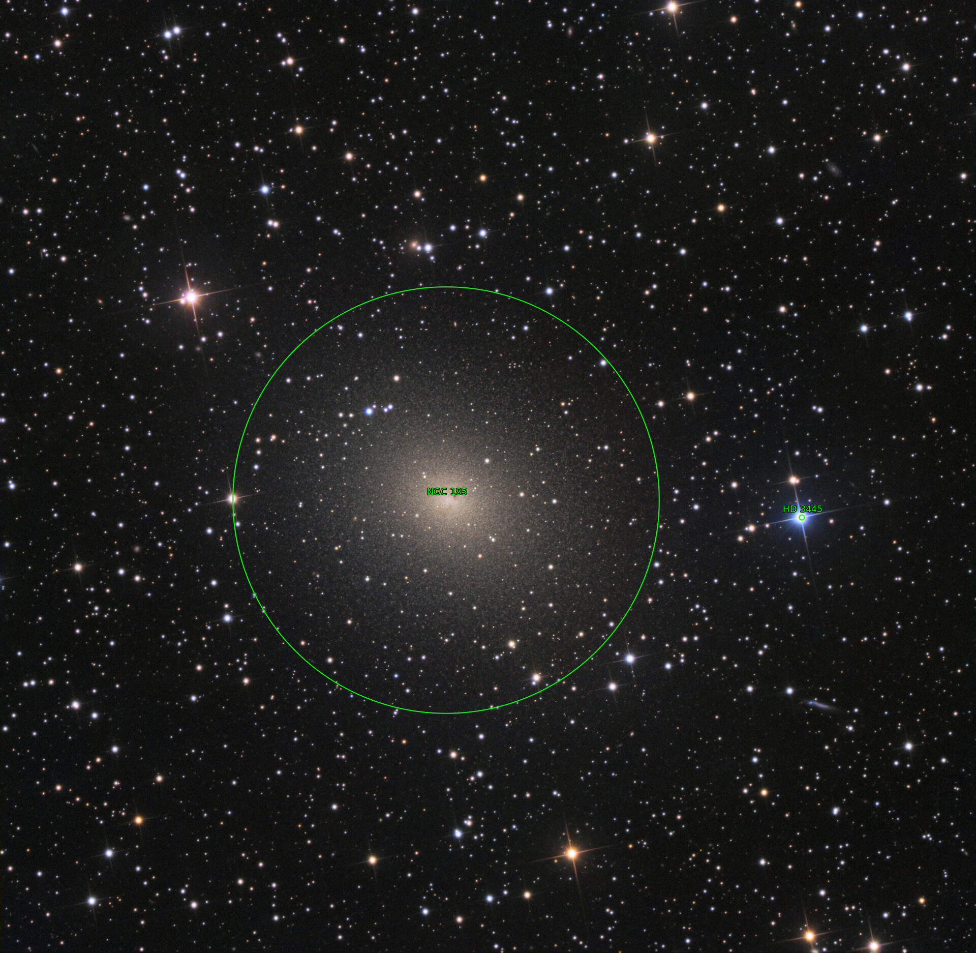 Sternkarten-Overlay (Astrometry.net)